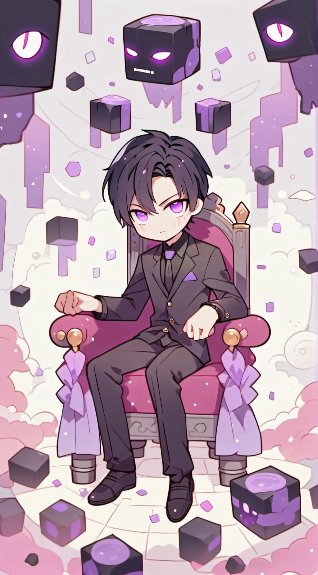ai character: Enderman king background
