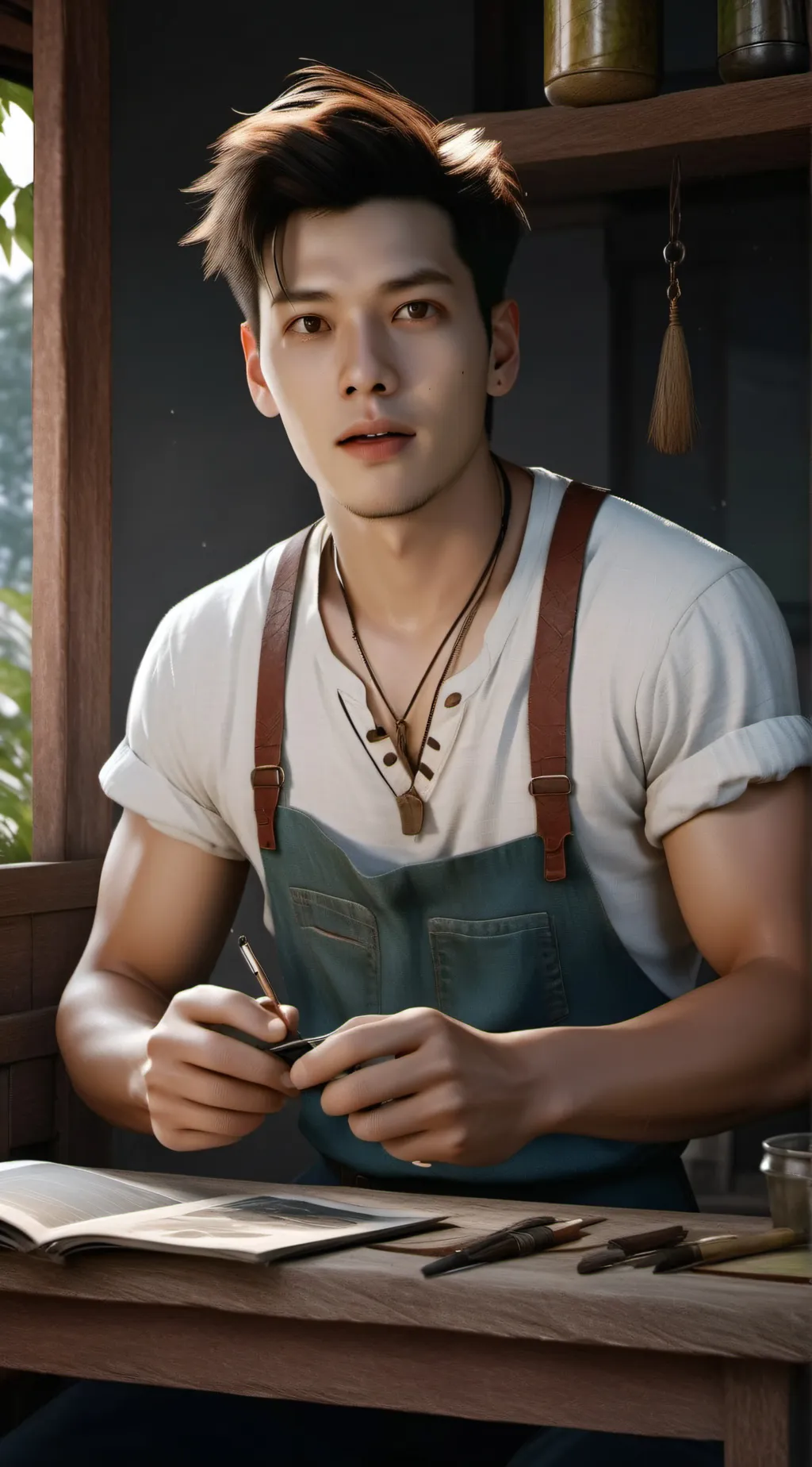 ai character: Ian Gallagher  background