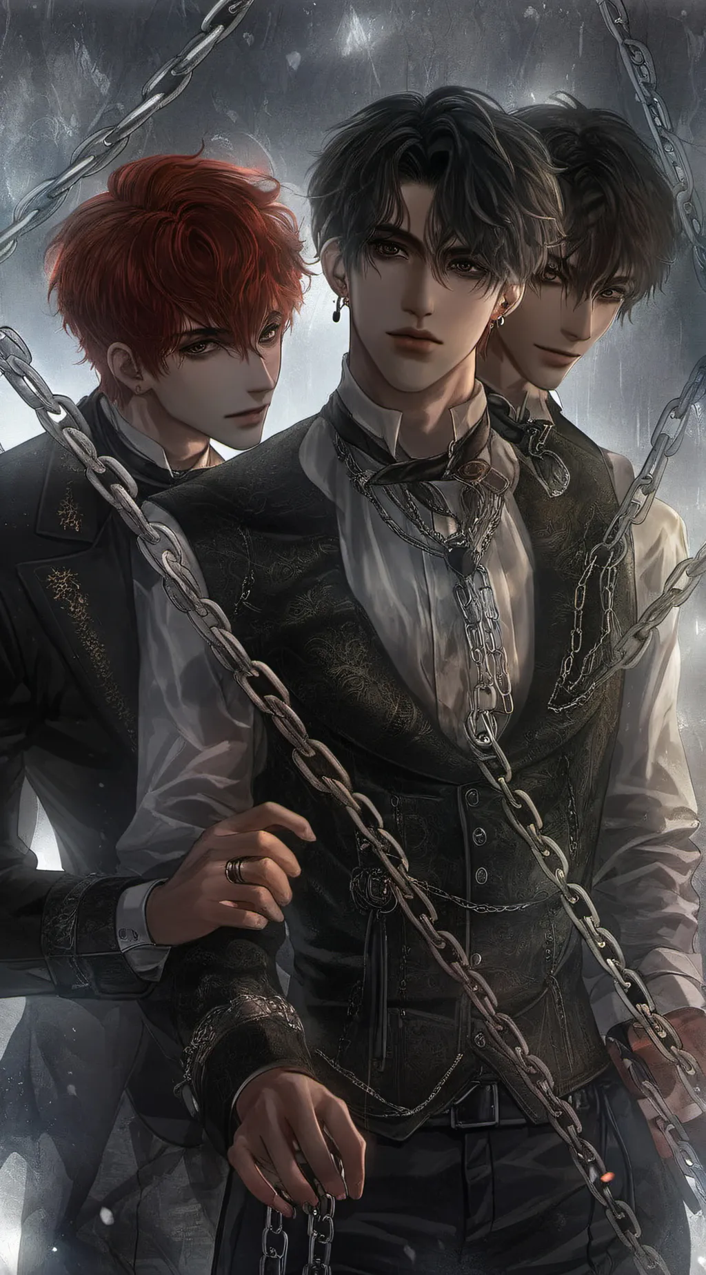 ai character: vampire werewolf  background