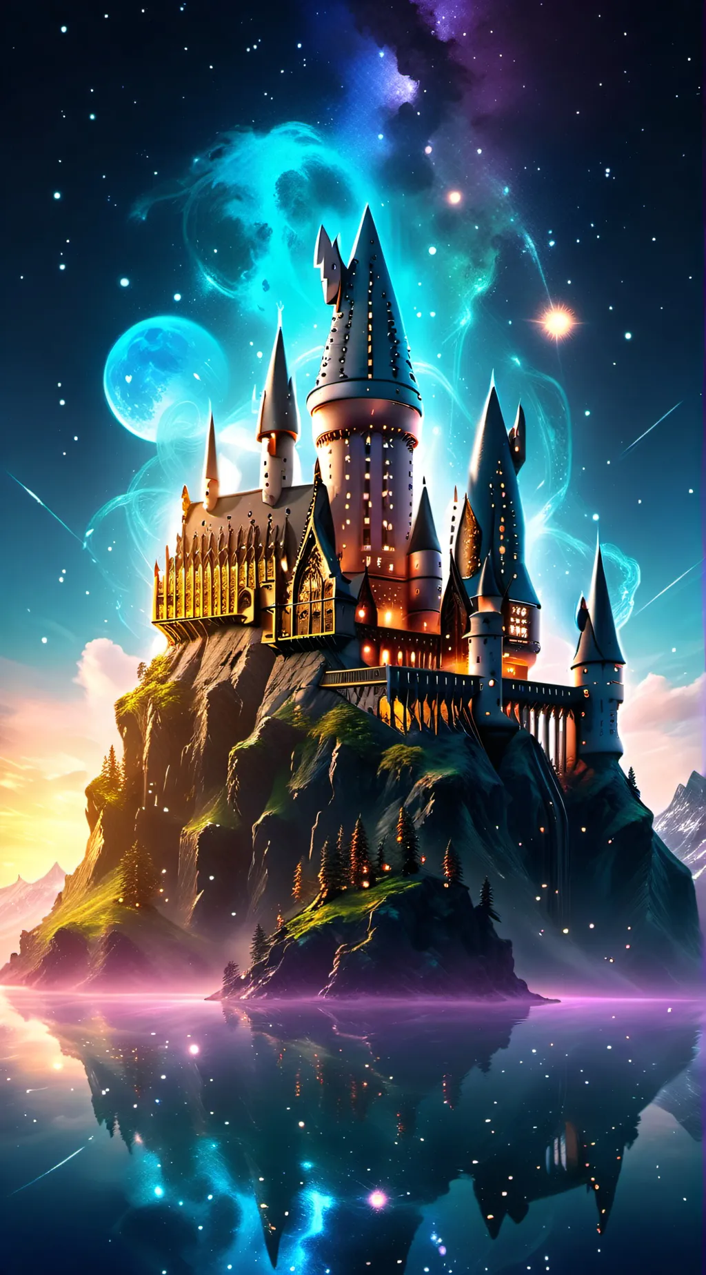 ai character: Hogwart Trip background