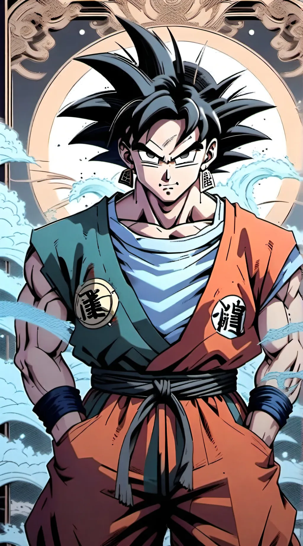 ai character: Jiren Vs Goku background