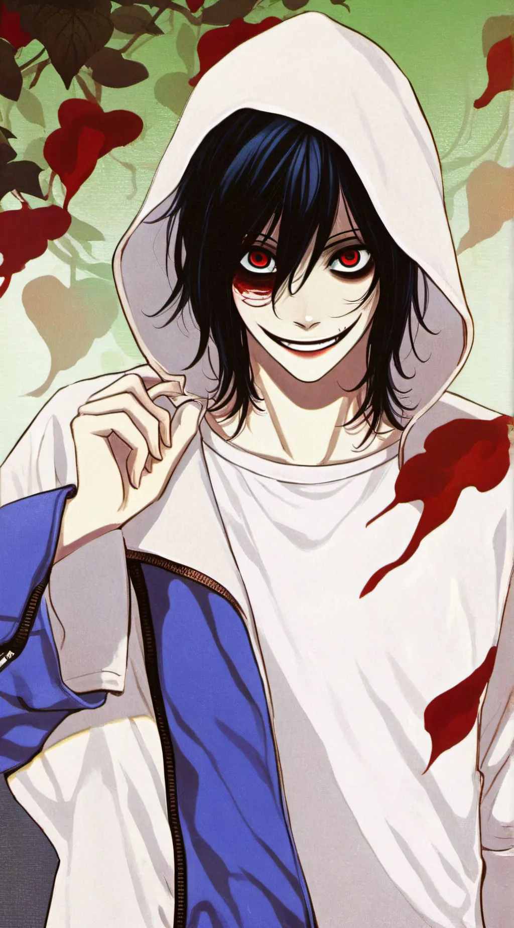 ai character: Jeff the killer  background