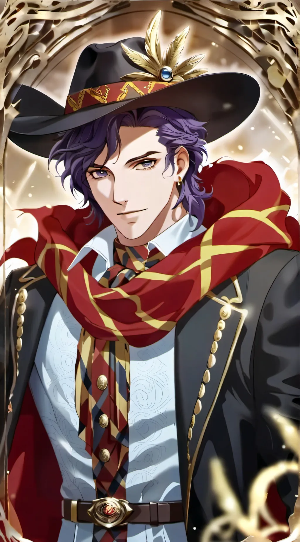 ai character: caeser x mha background