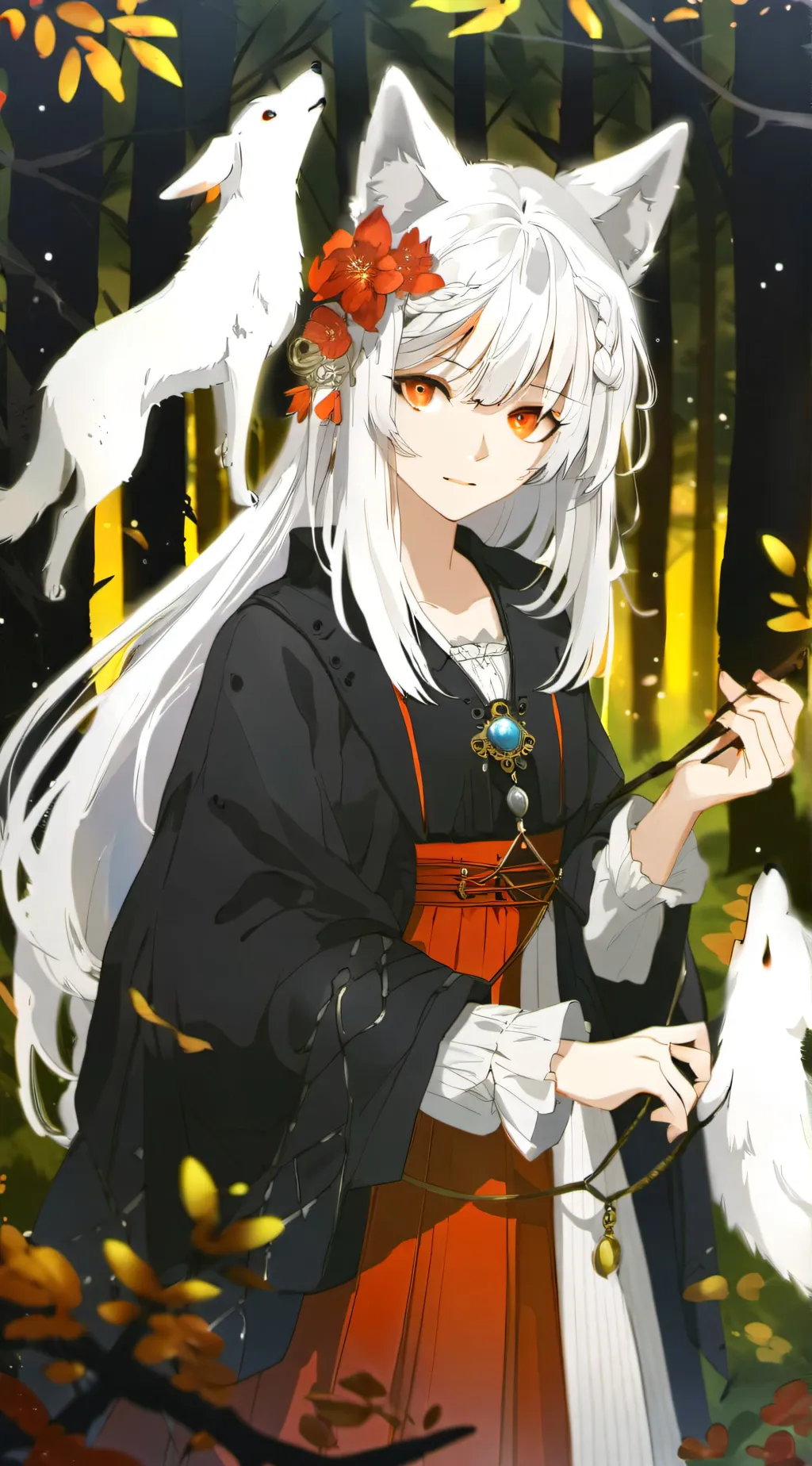 ai character: Luna background