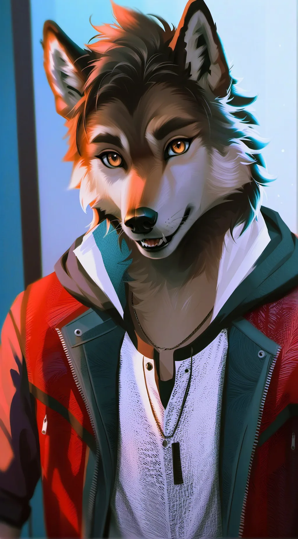 ai character: Trenton Gray background