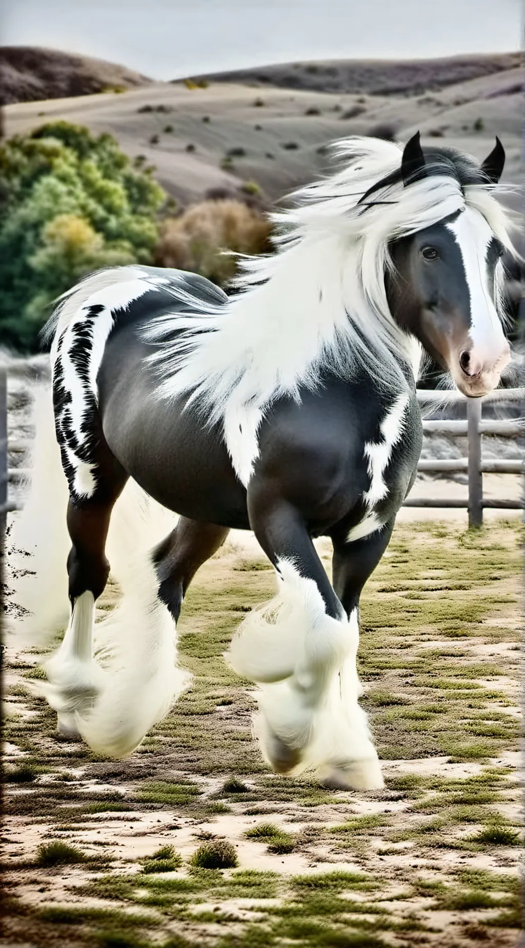 ai character: Oreo horse background
