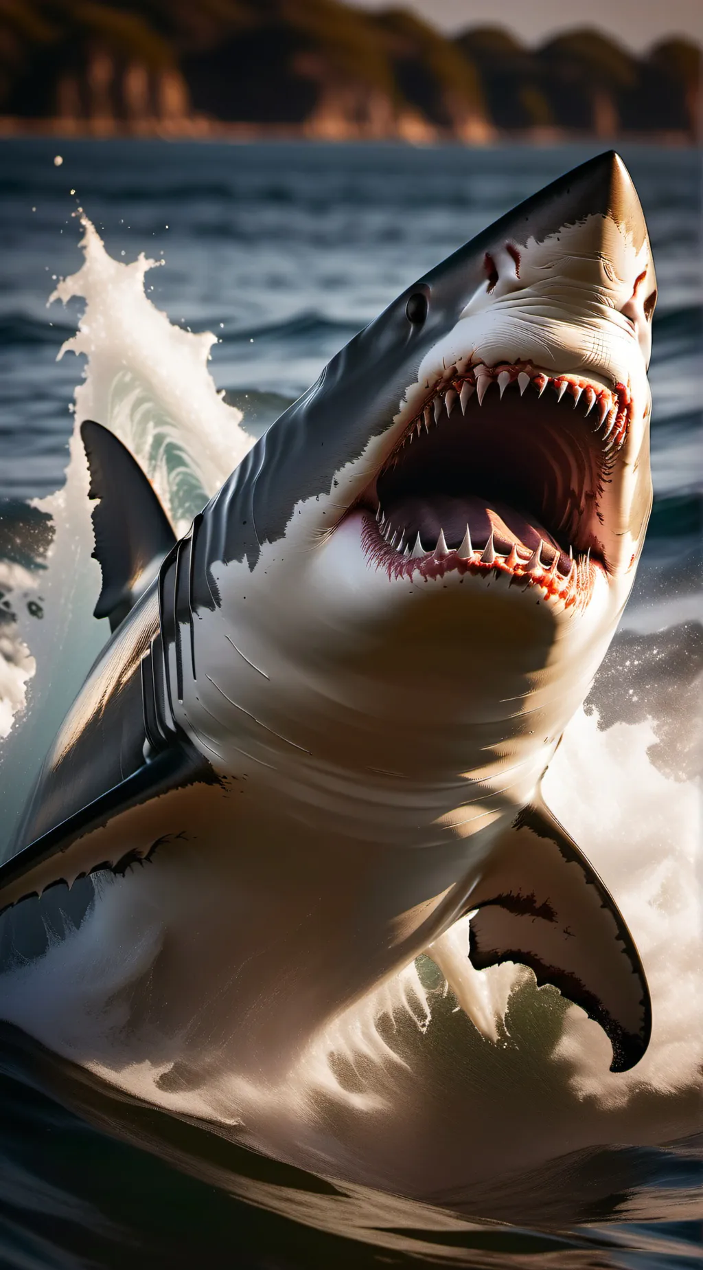 ai character: Deep blue sea 1999 background