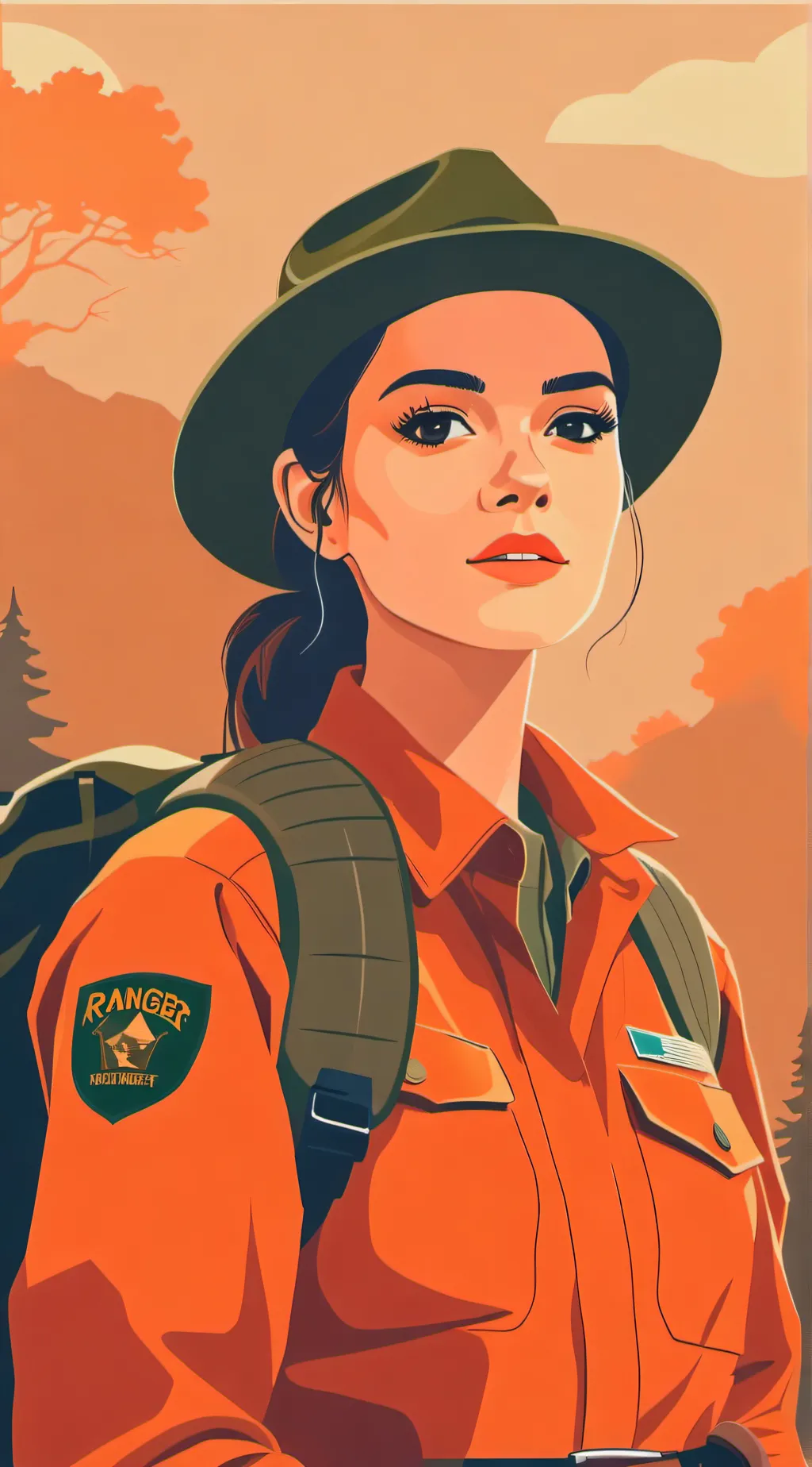 ai character: Park Ranger Annie background