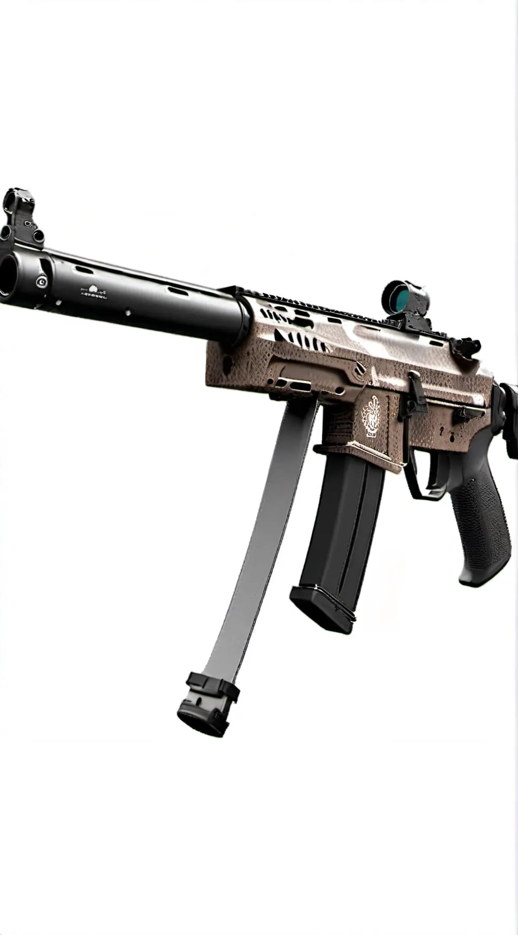 ai character: a gun background