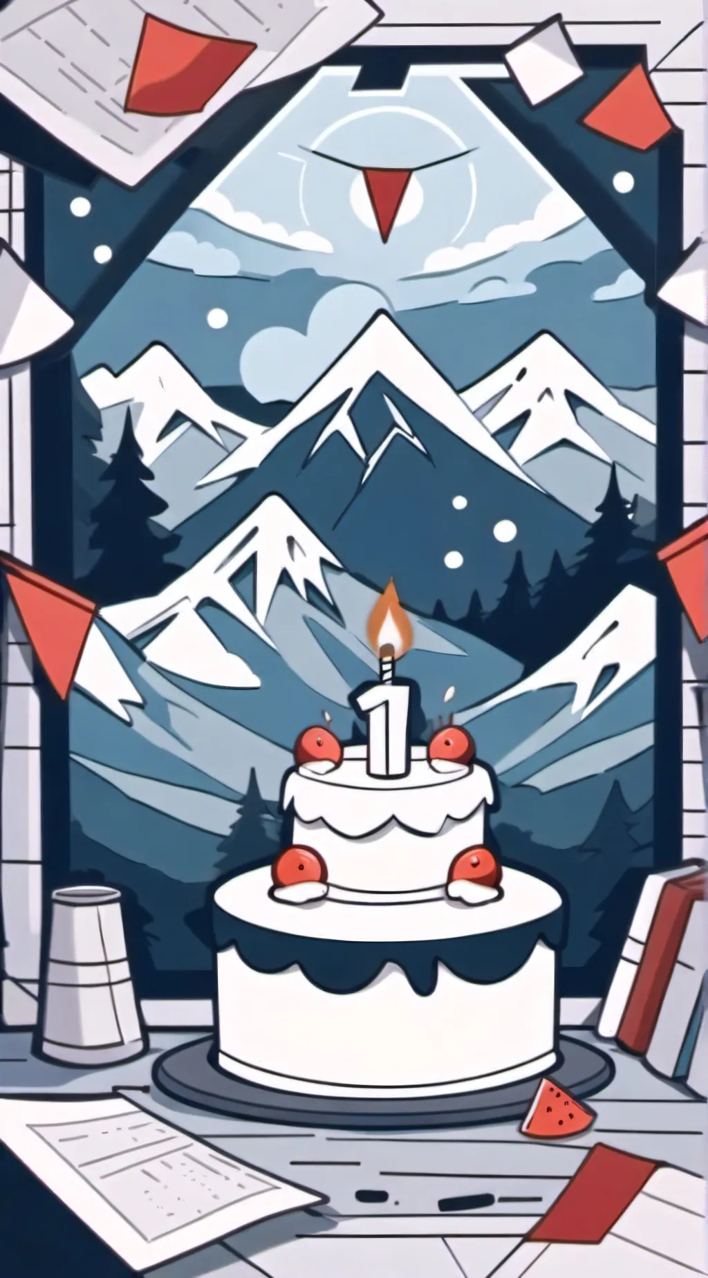 ai character: pin birthday bfdi  background