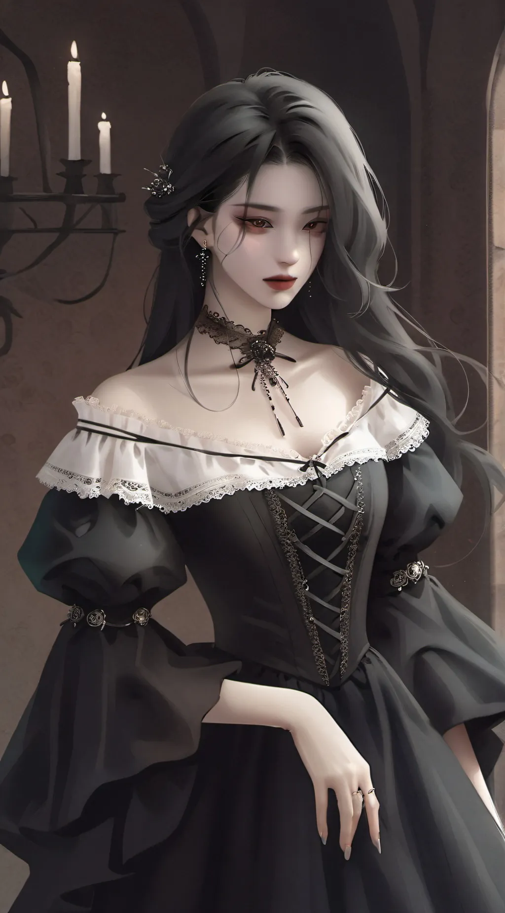 ai character: Vampire anna background