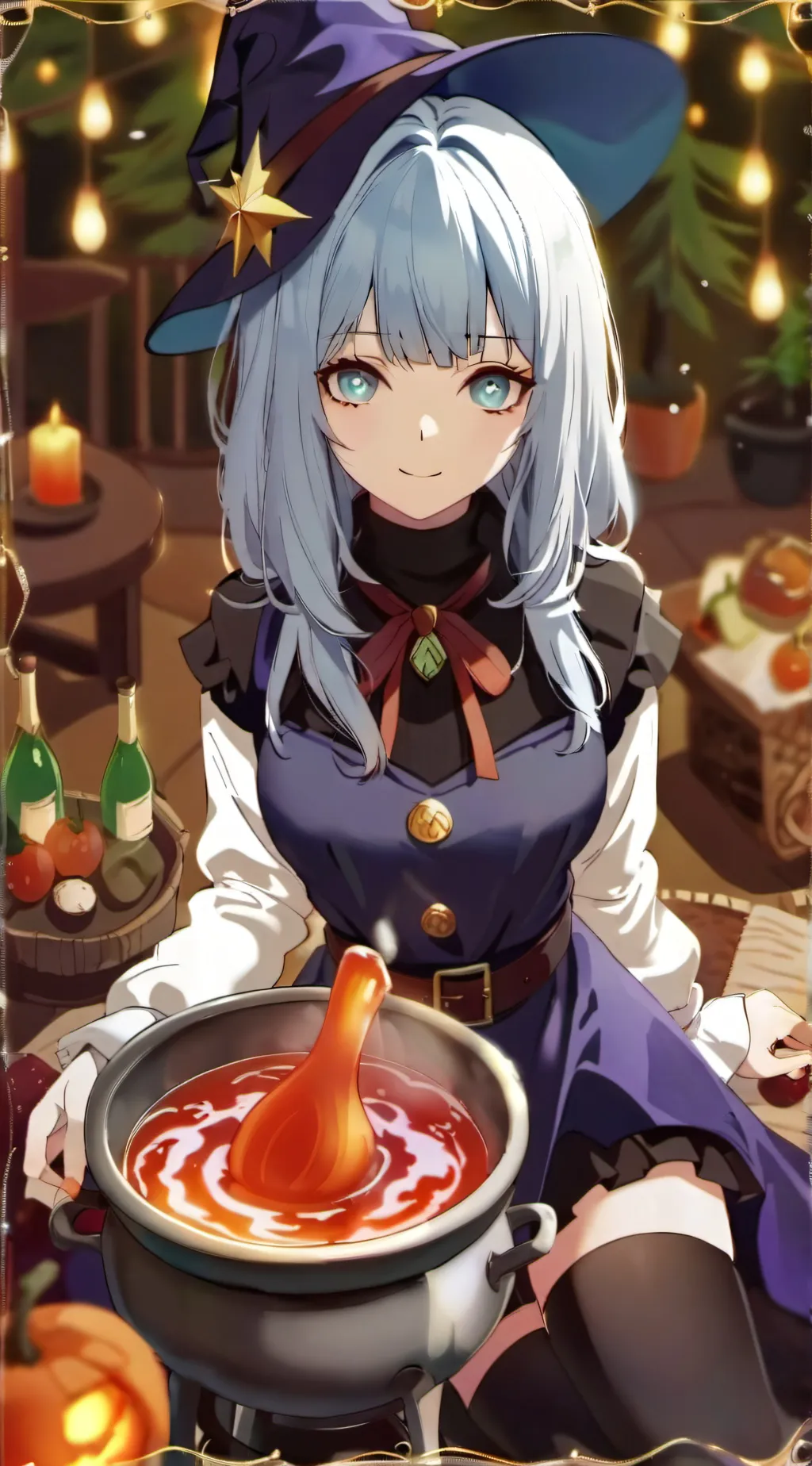 ai character: Ms.Aurora  background