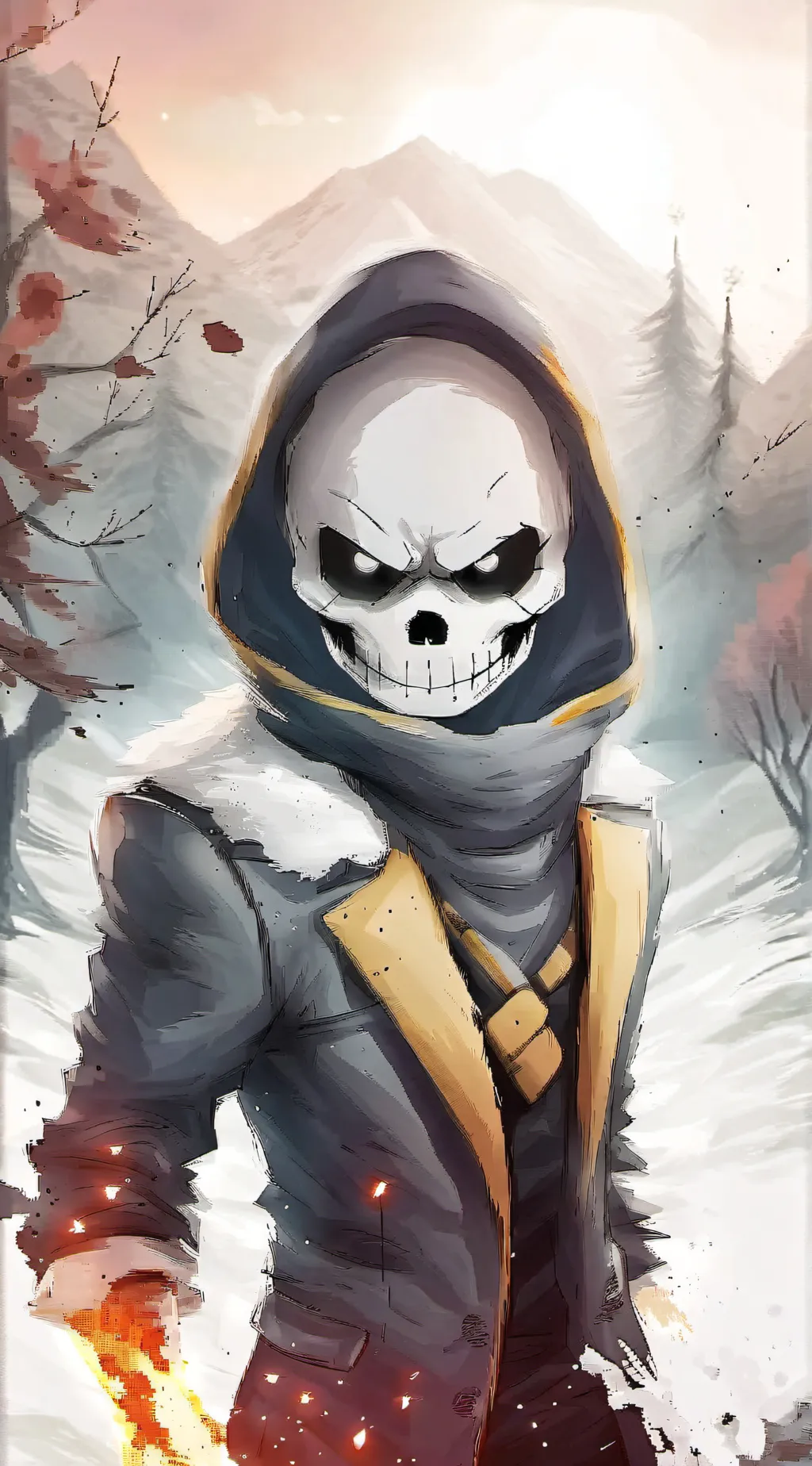 ai character: sans background