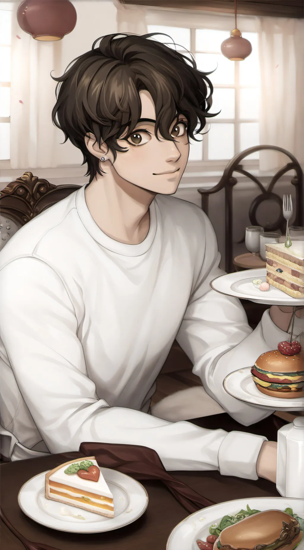 ai character: Dylan. O background