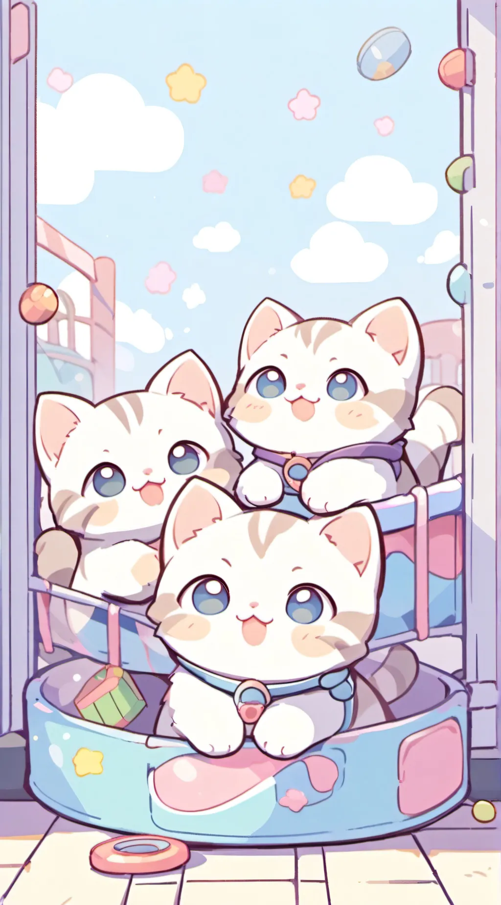 ai character: Tiny Kittens background