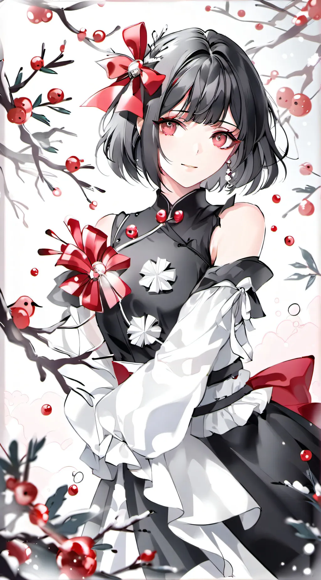 ai character: Christmas ds background