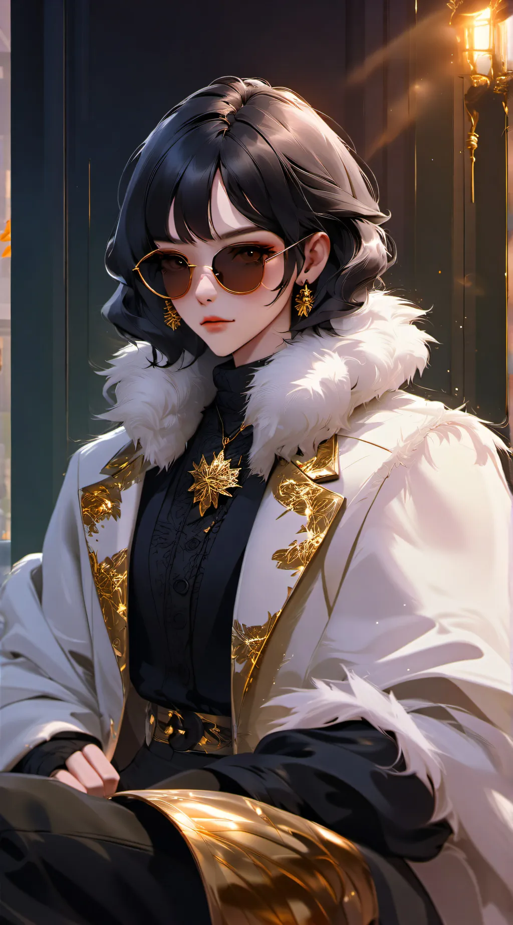 ai character: candy background