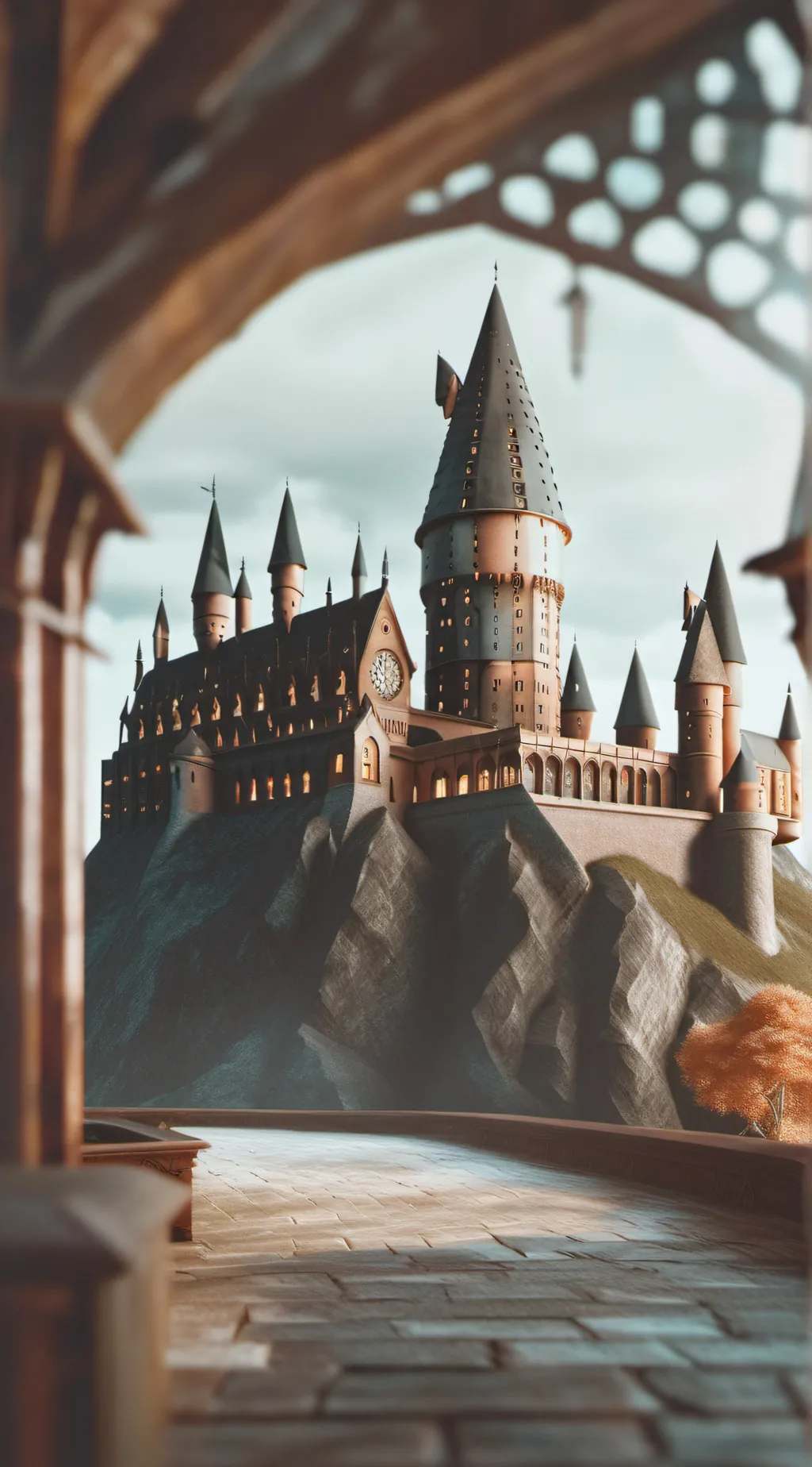 ai character: Hogwarts School background