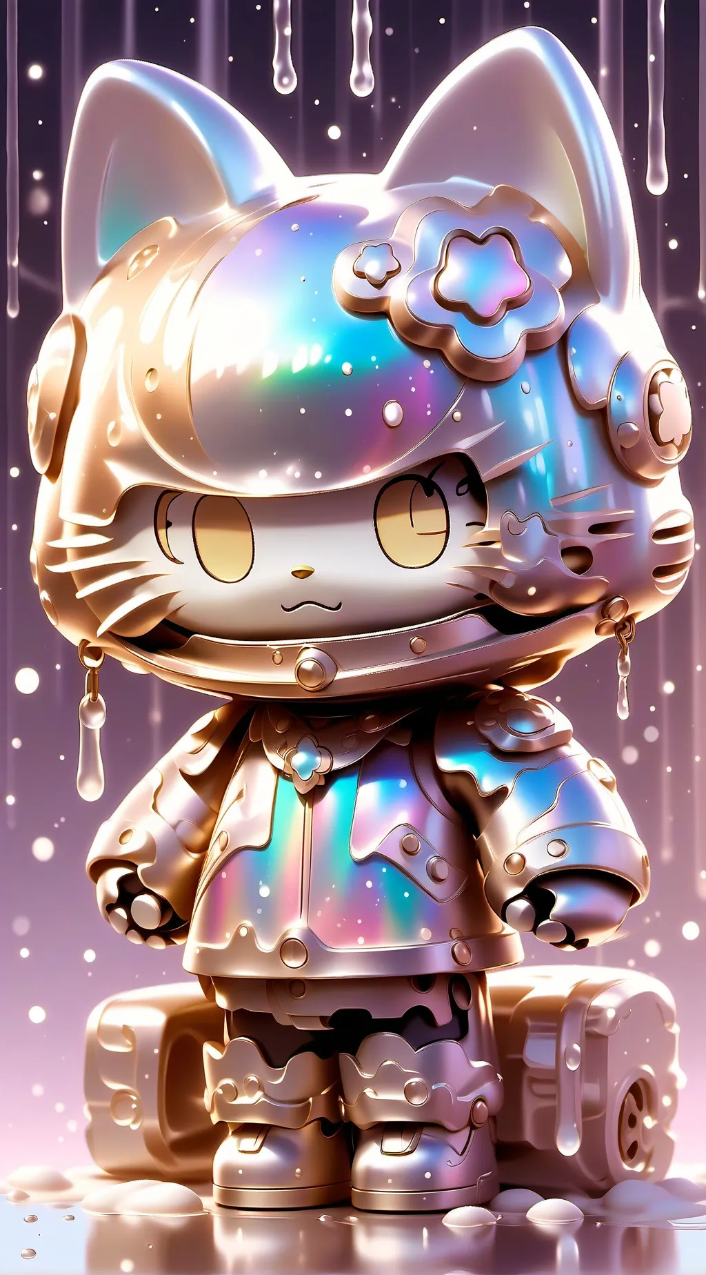ai character: Space kitty background