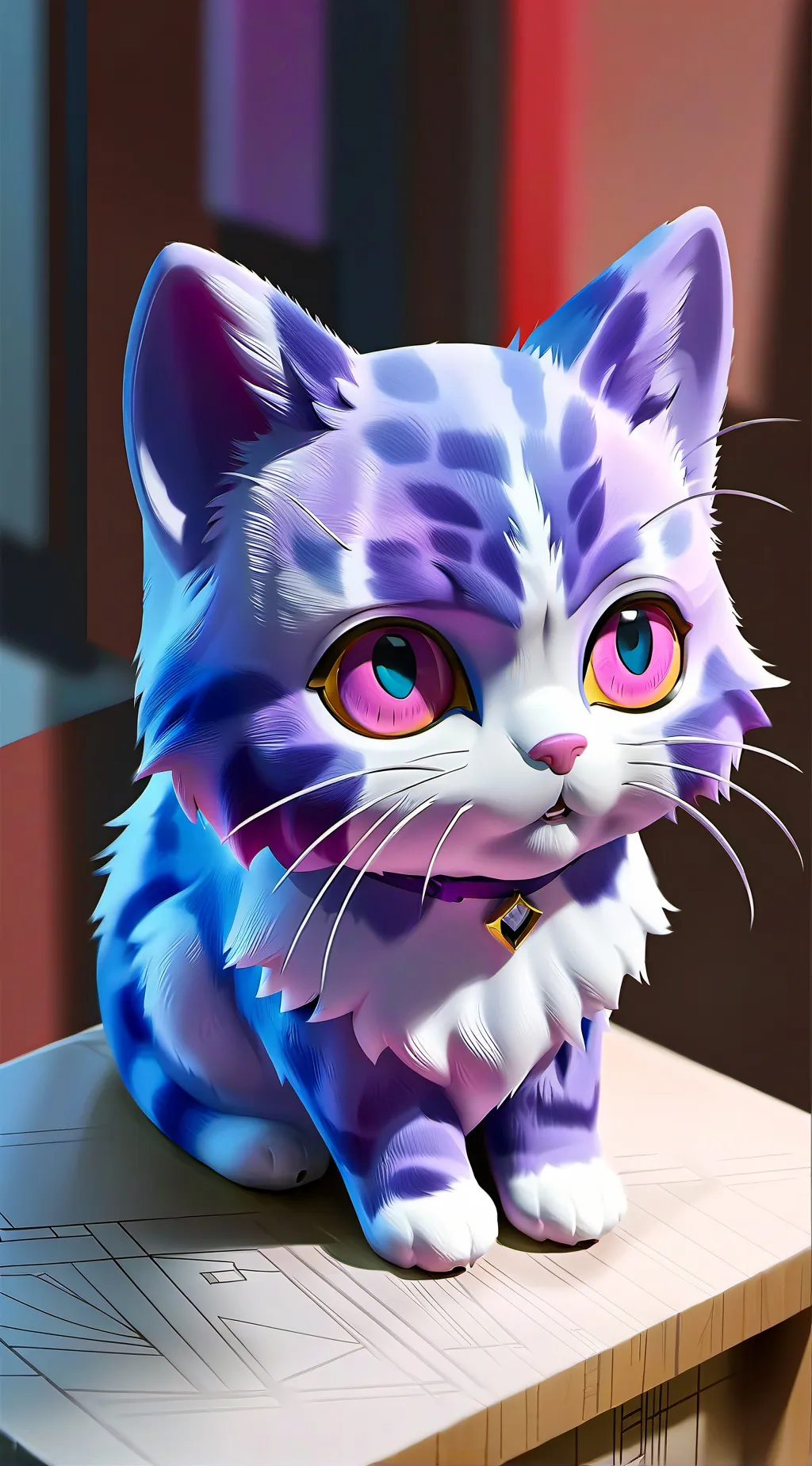 ai character: snowy background