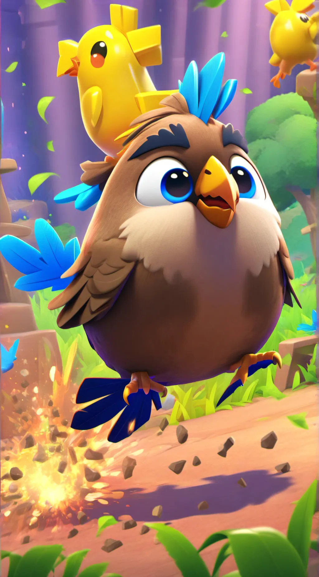 ai character: Sharting Bird background
