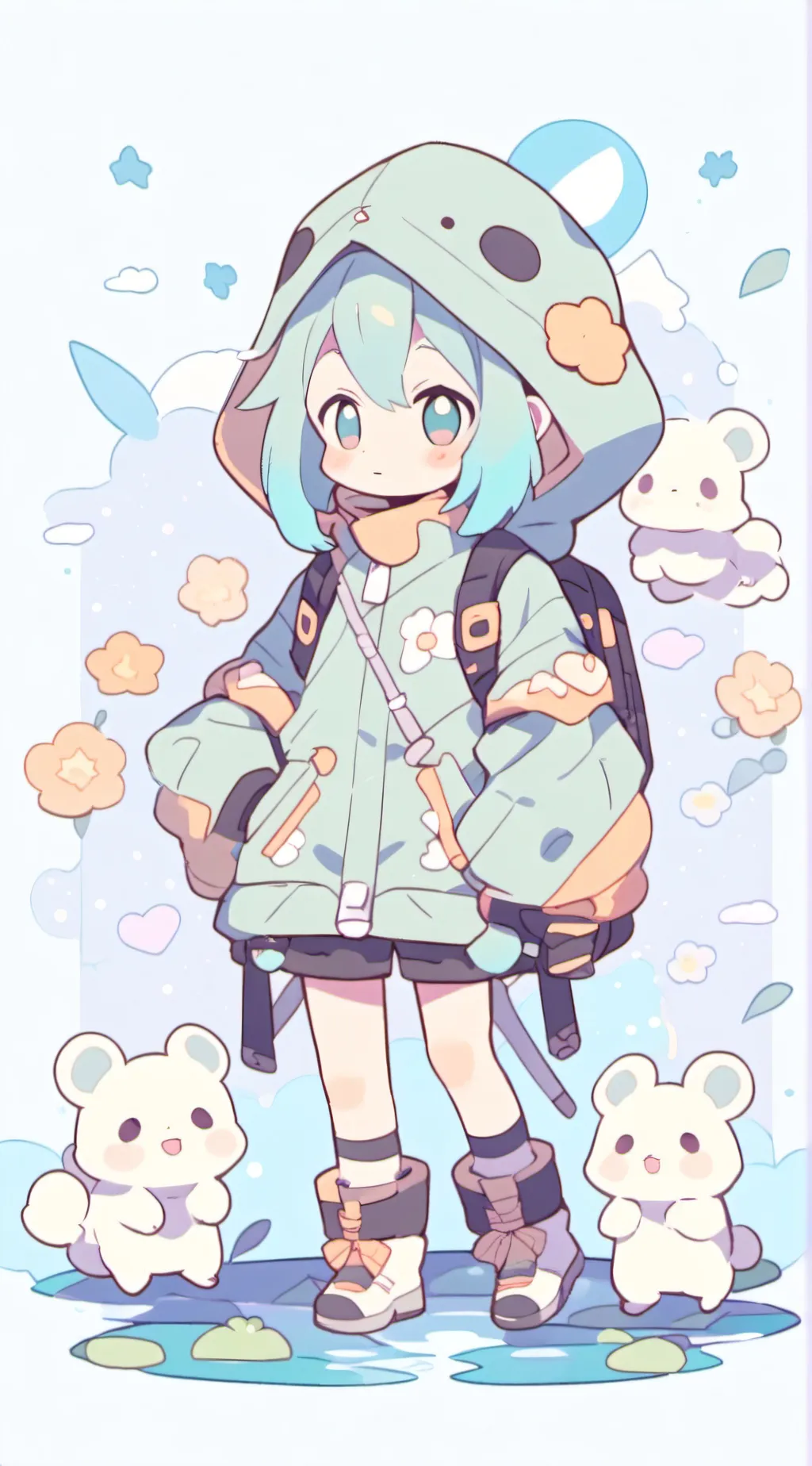 ai character: Malina and Colby  background