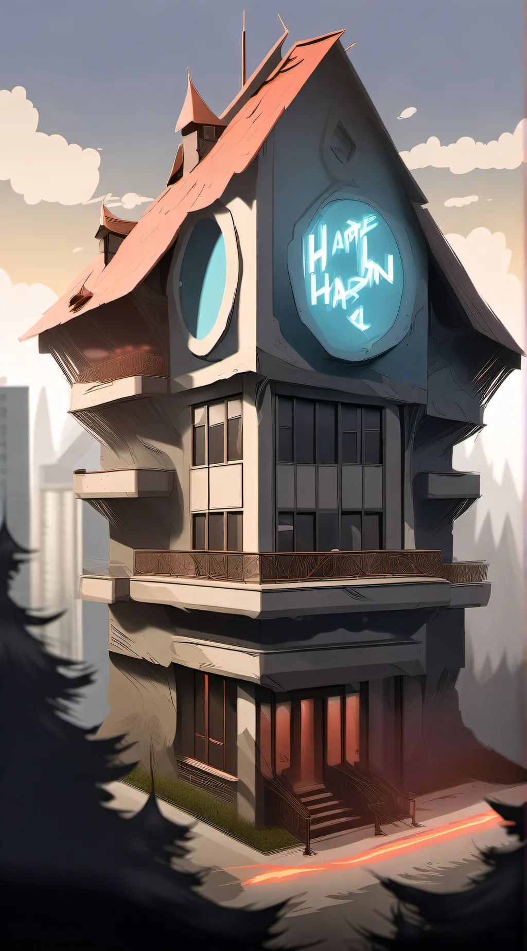 ai character: Hazbin Hotel background