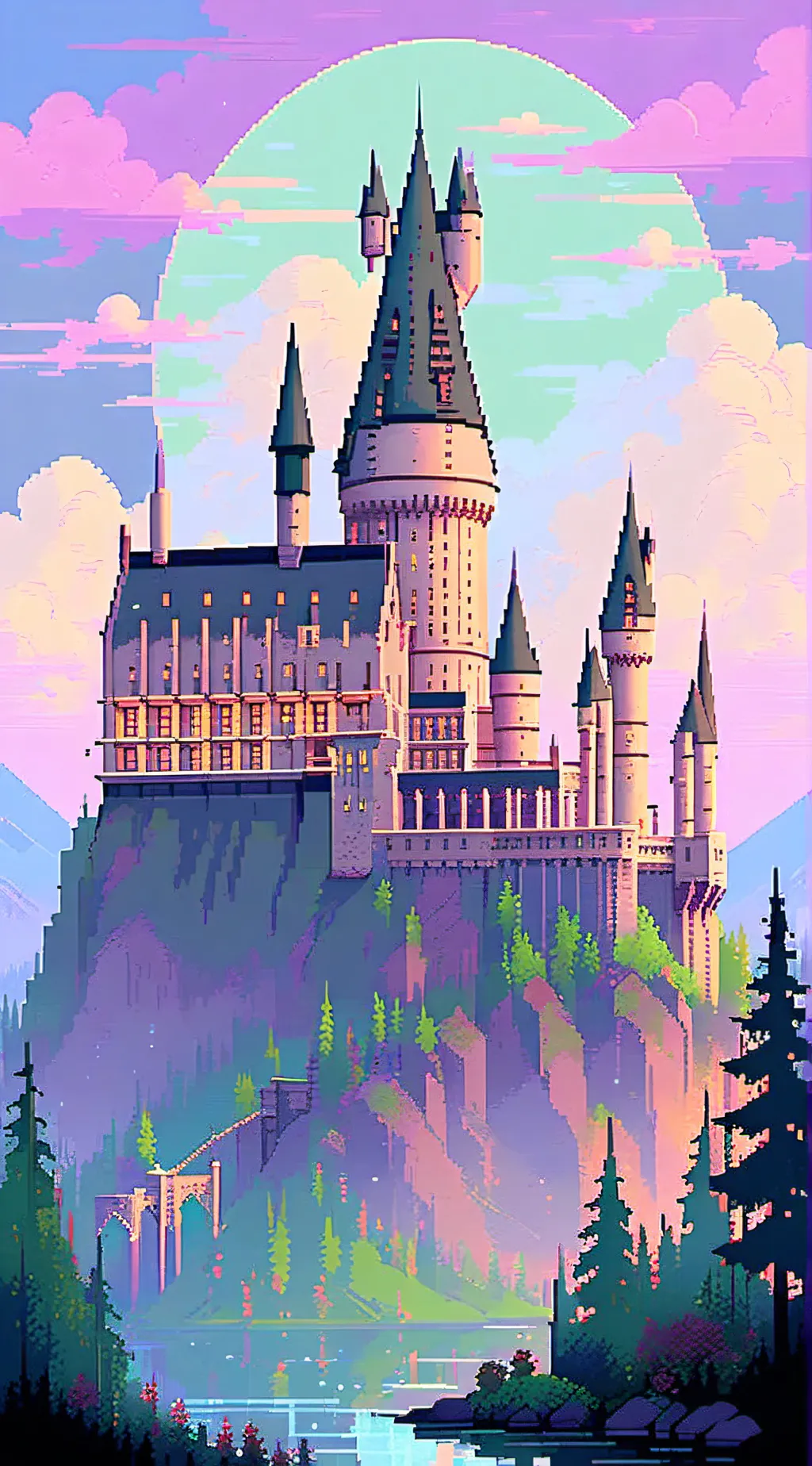 ai character: Hogwarts🤩💅 background