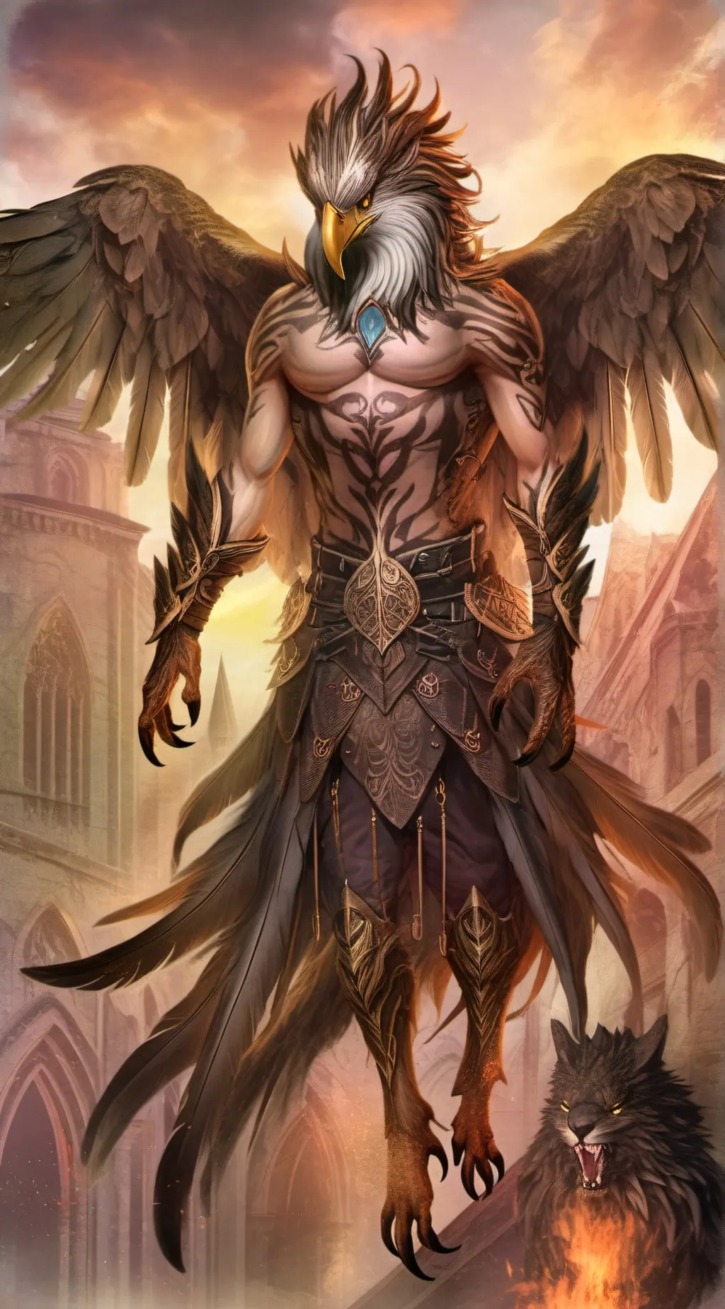 ai character: Griffith  background