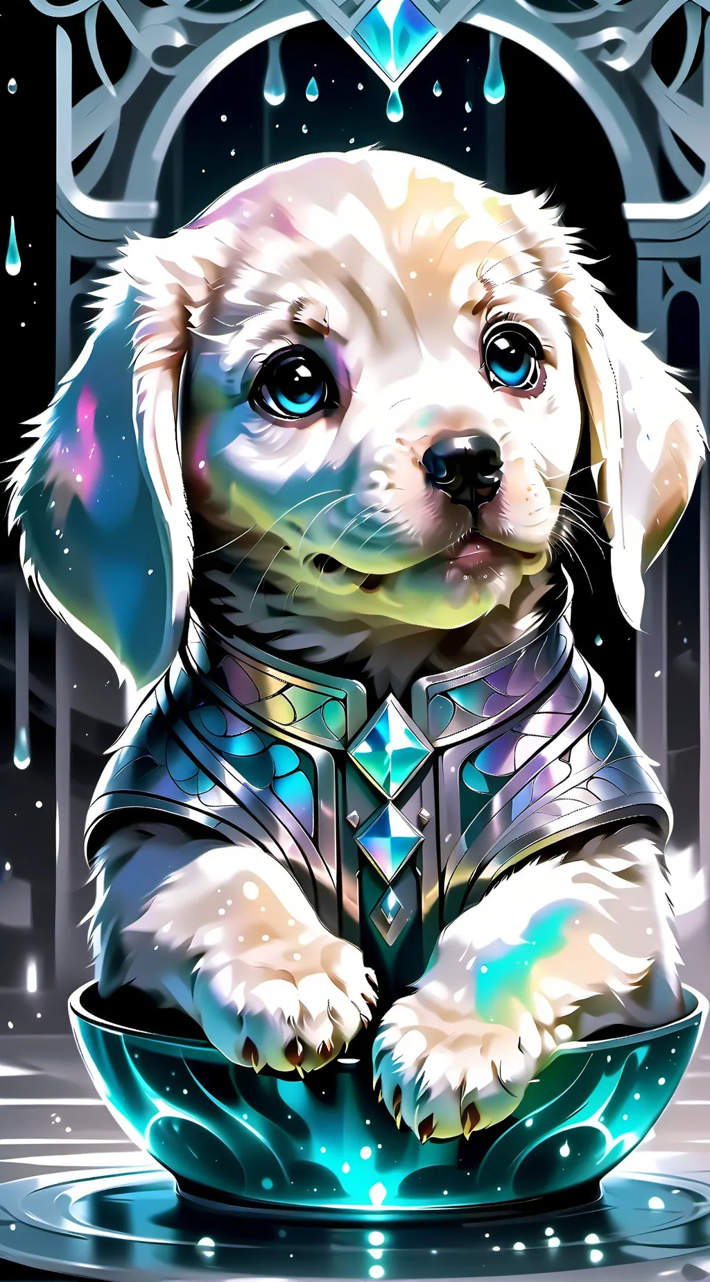 ai character: Smiling critters background