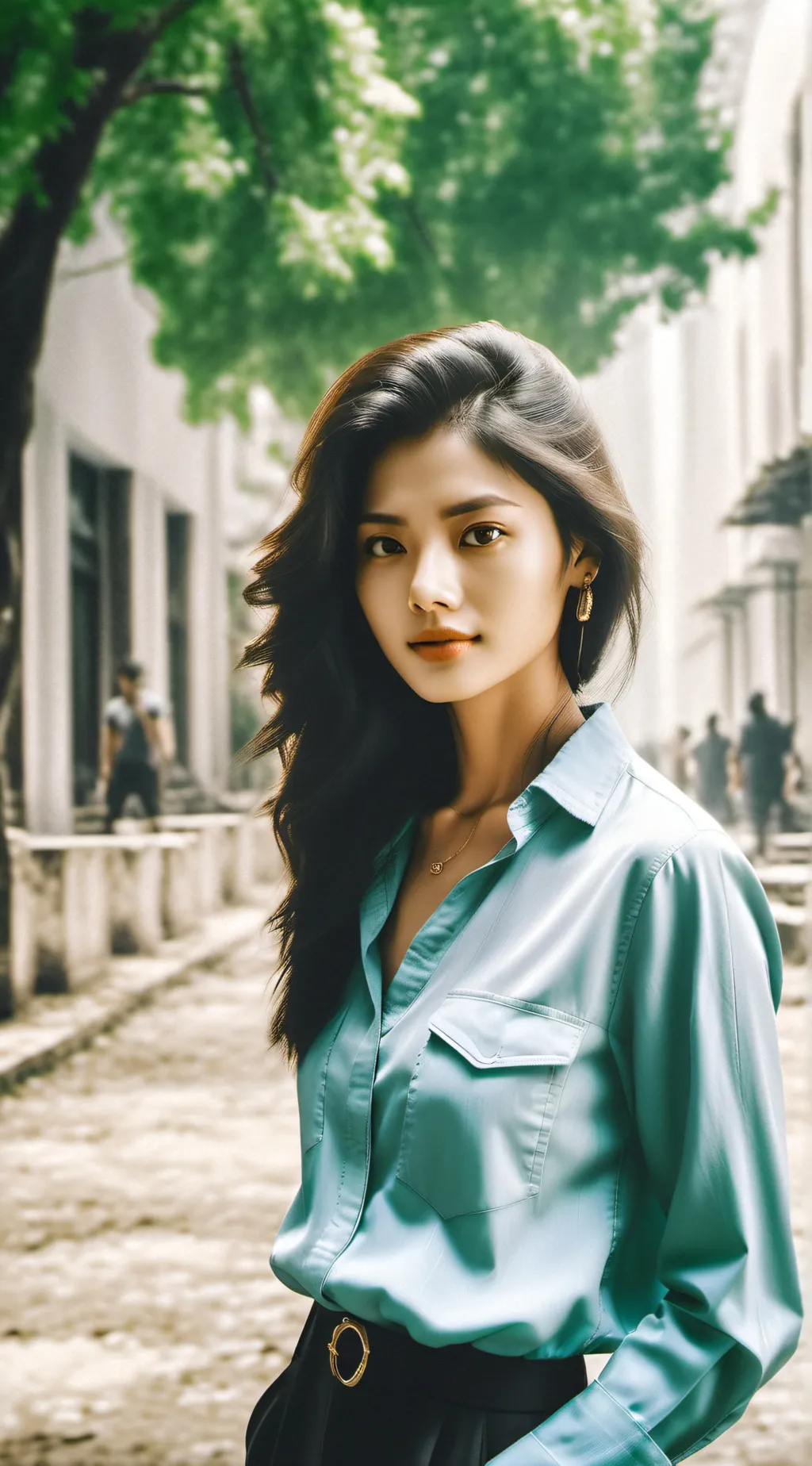 ai character: Annie  background