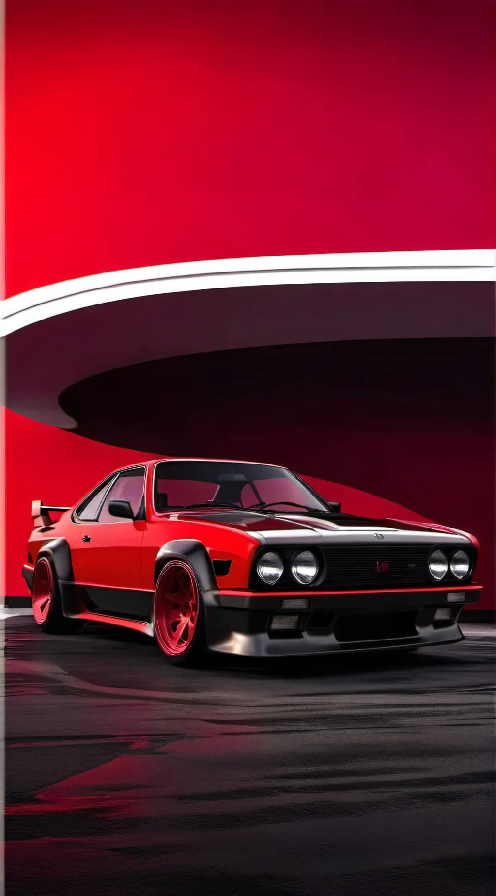ai character: mha red car meme background