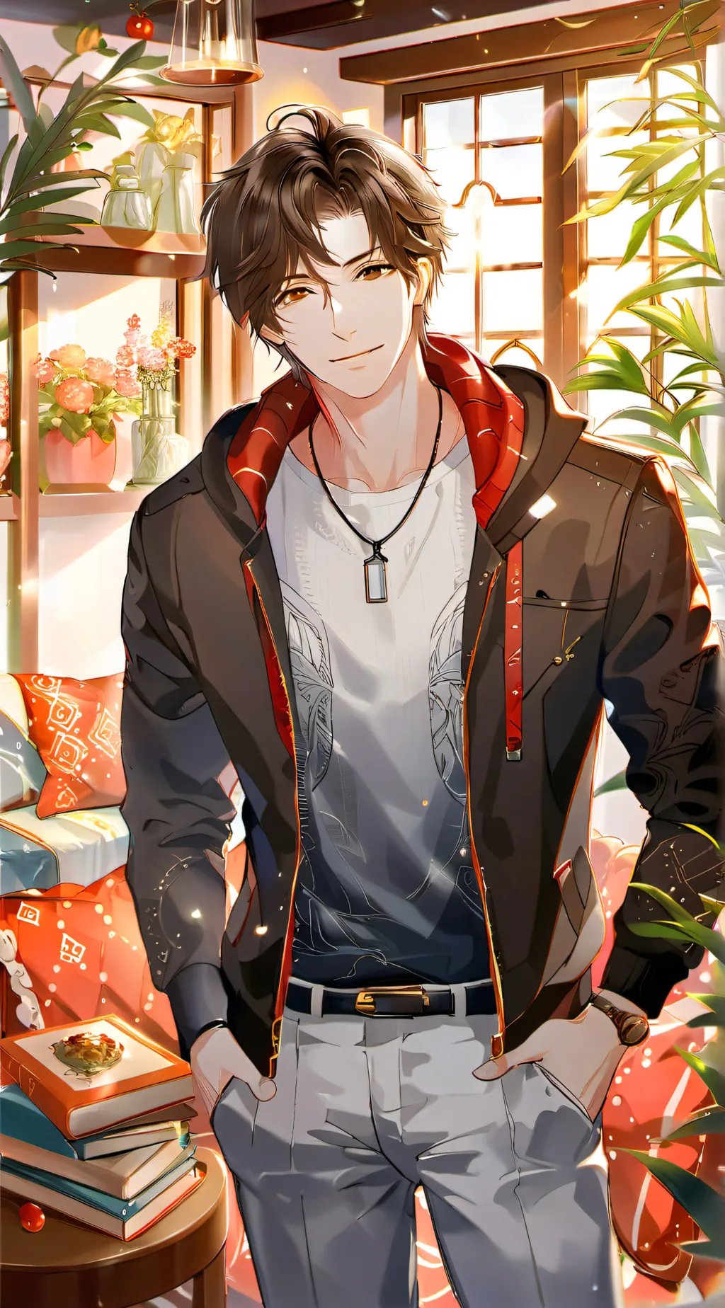 ai character: Justin background
