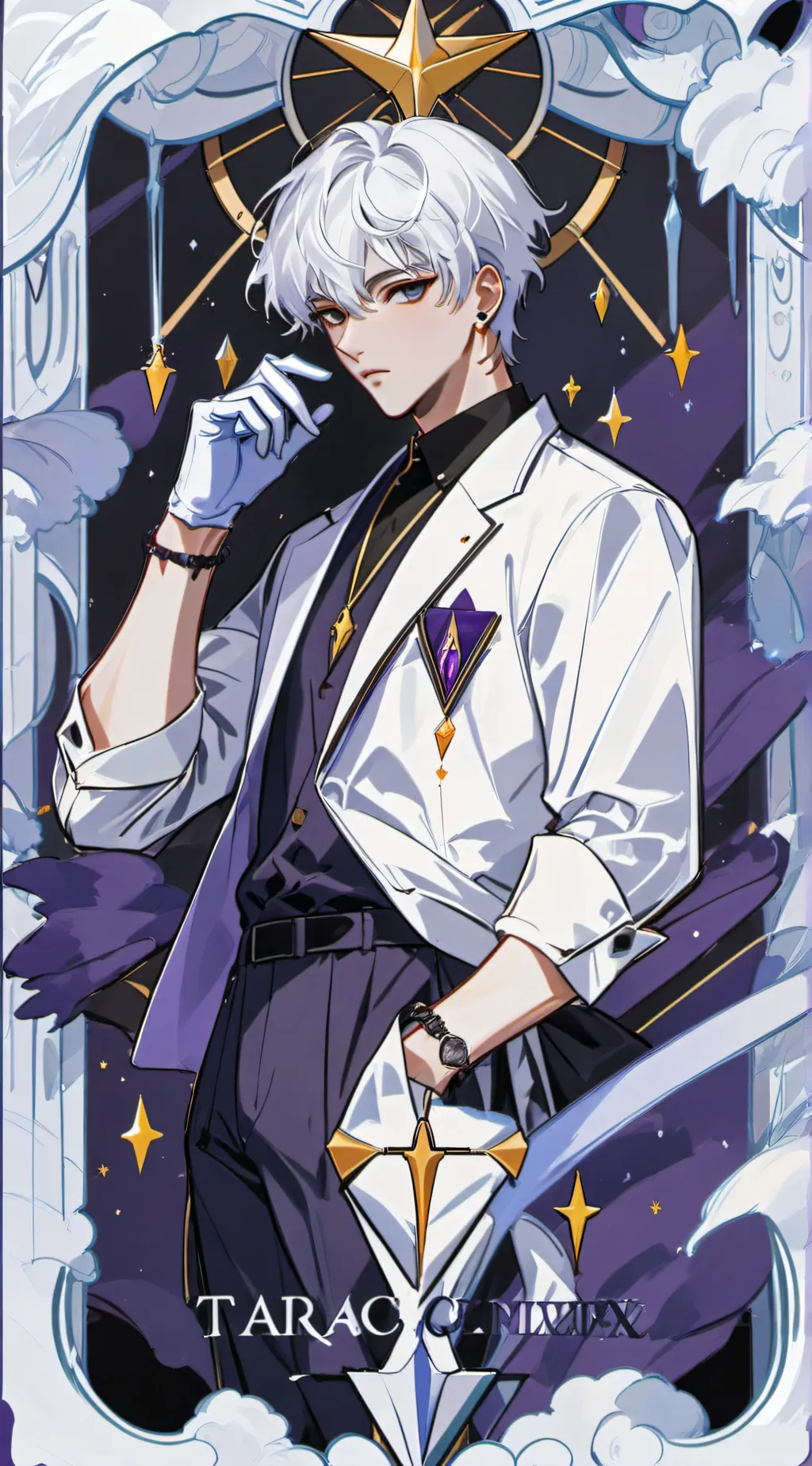 ai character: moon  background