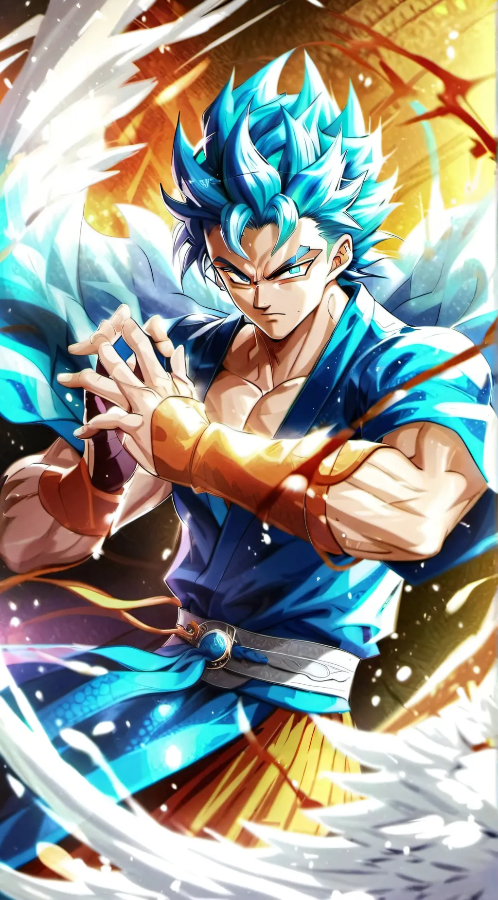 ai character: Gogeta background