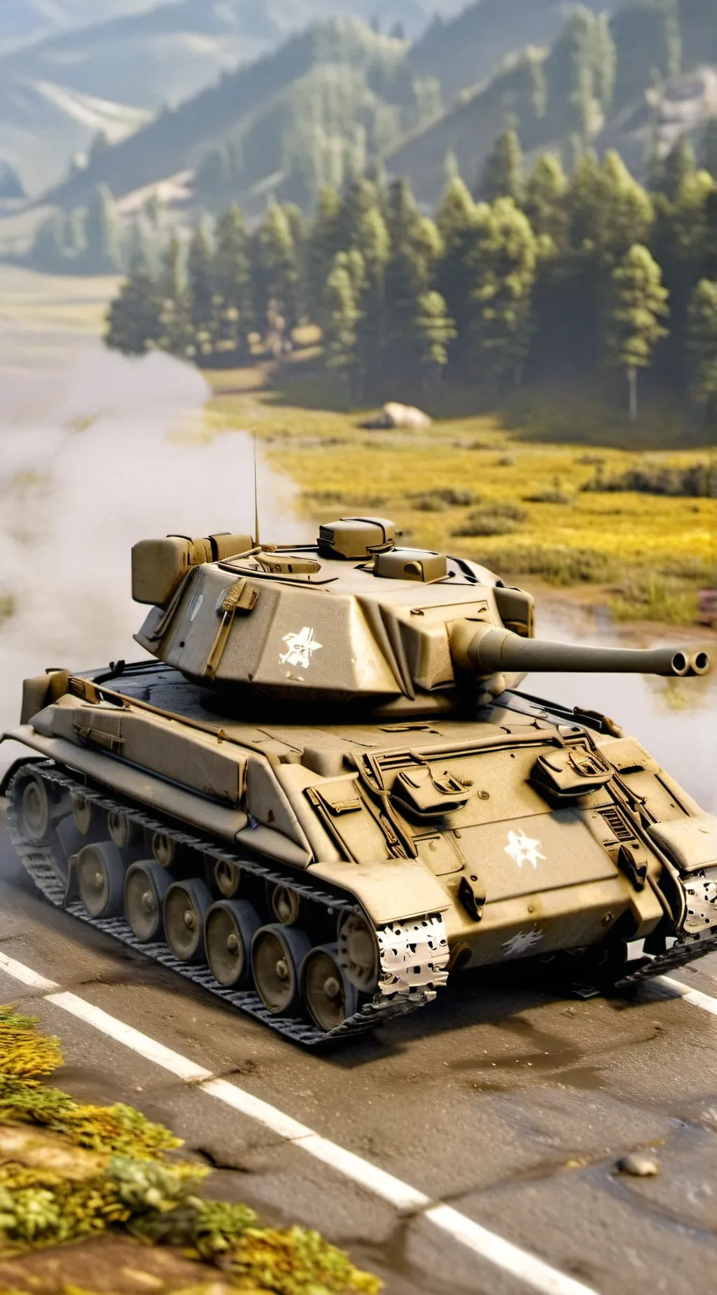 ai character: M24 Chaffee background