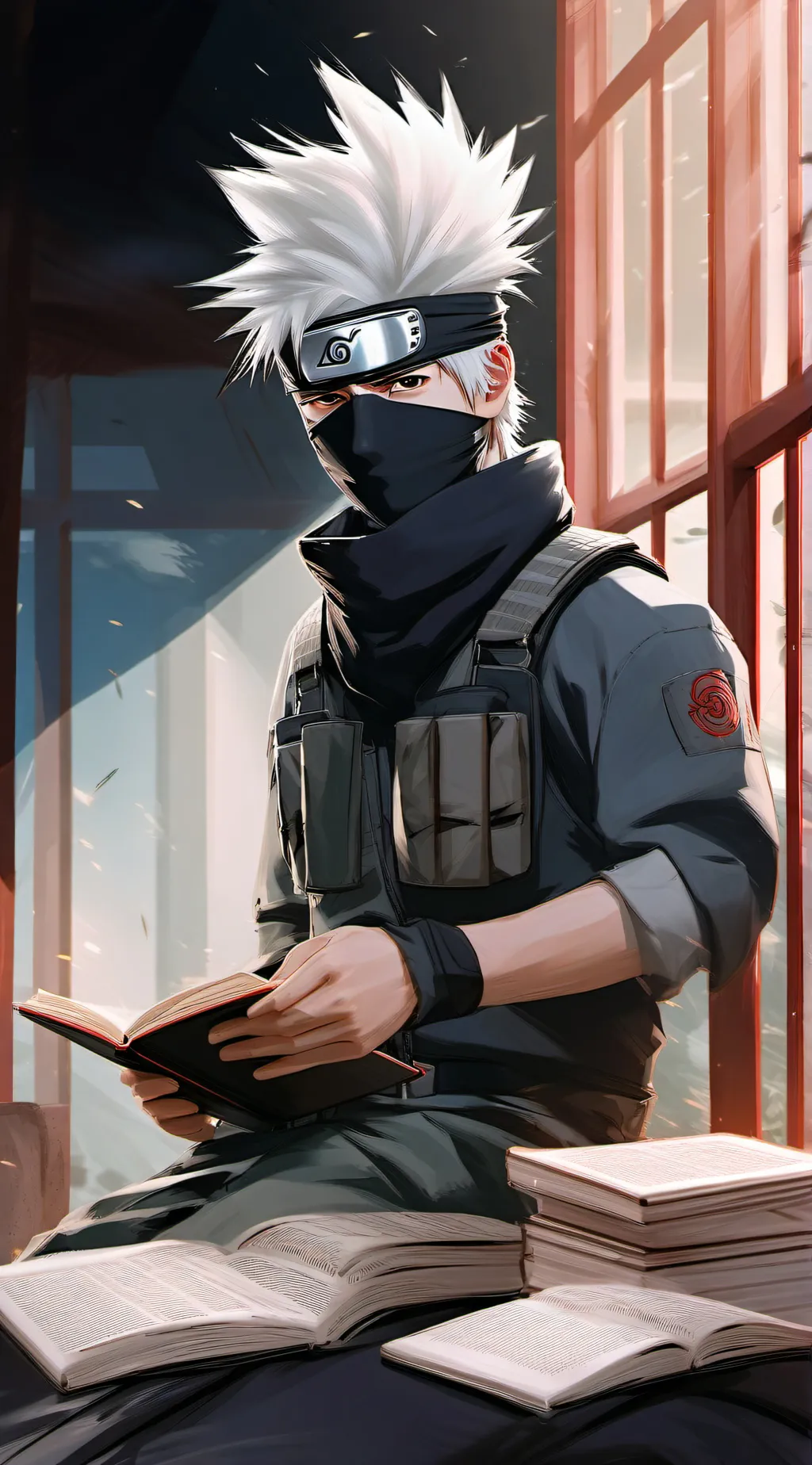 ai character: Kakashi  background