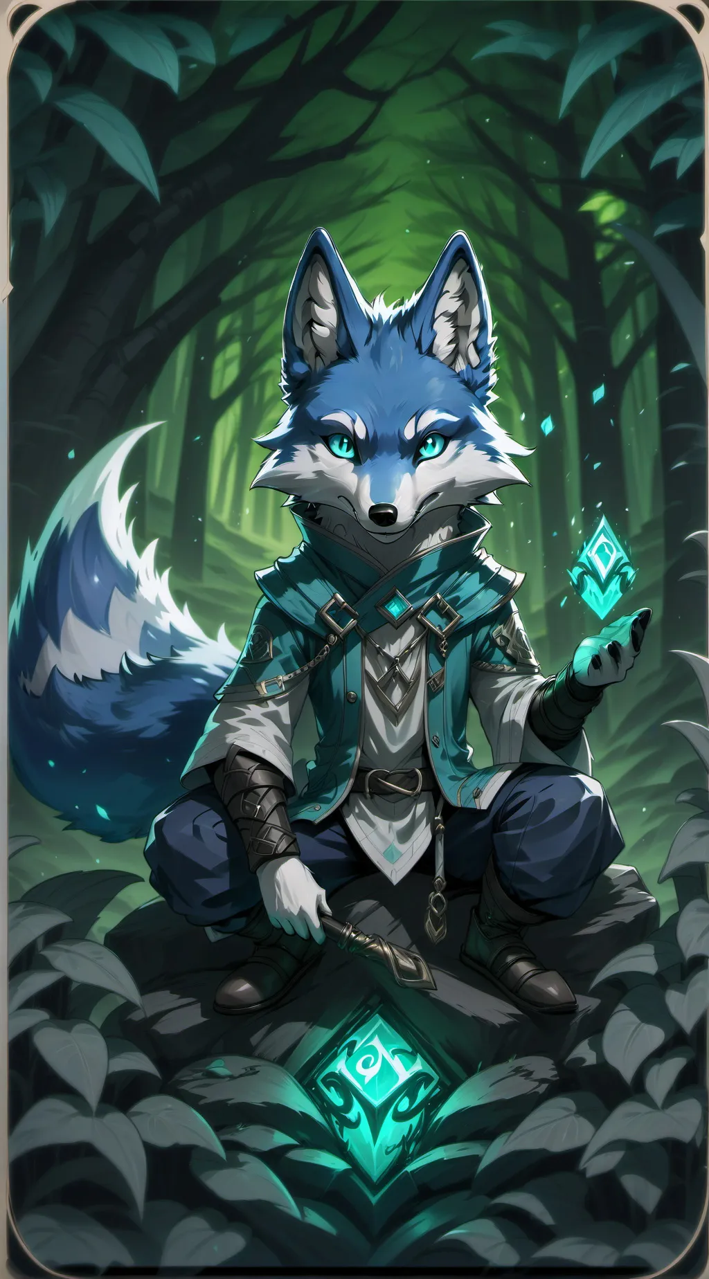 ai character: Vulpine Hour  background