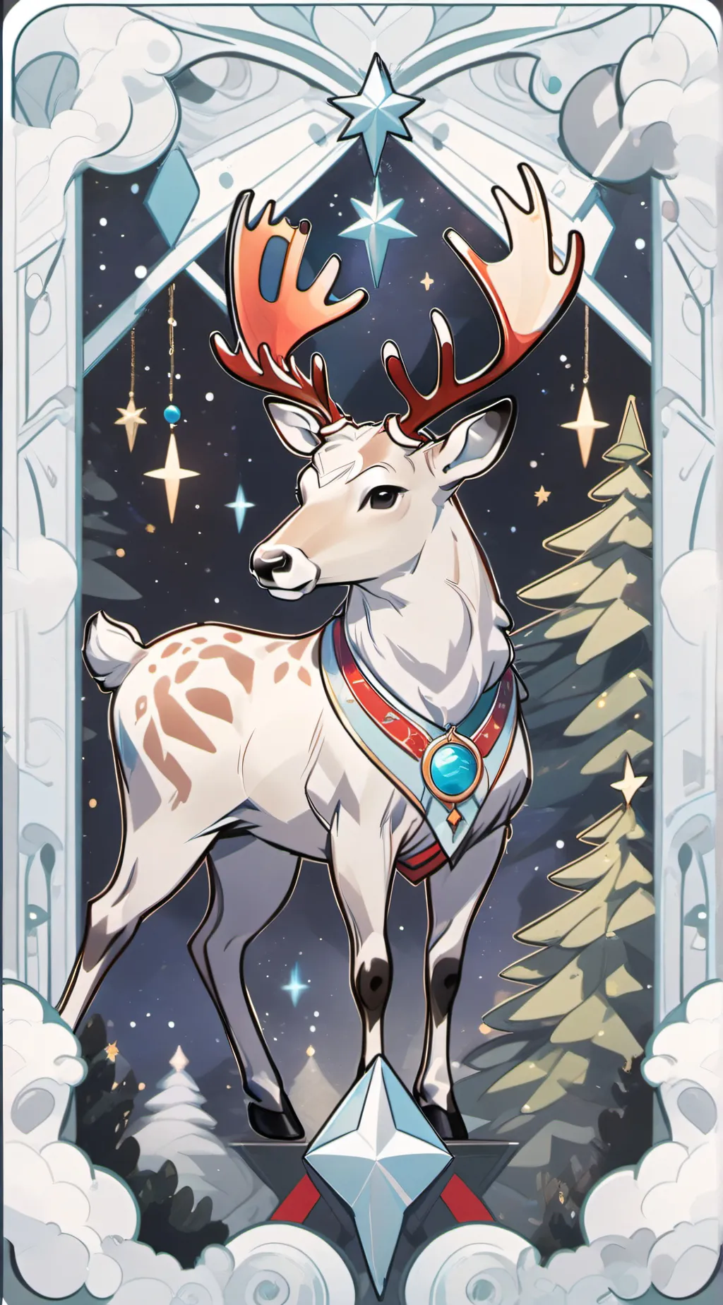 ai character:  Reindeer tf background