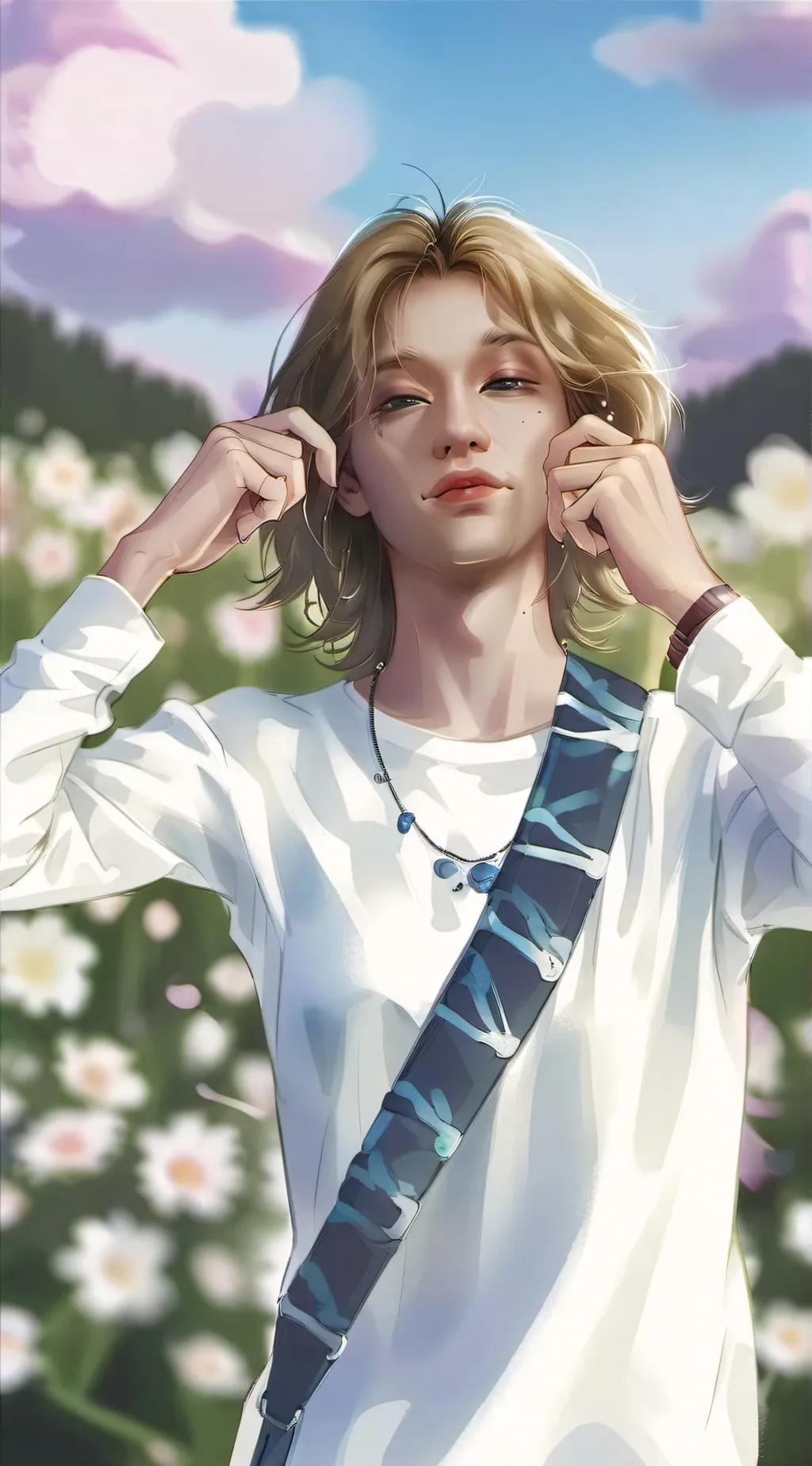 ai character: what color hair?  background