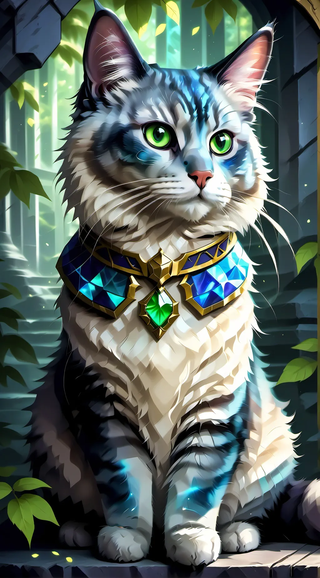 ai character: Sapphire background