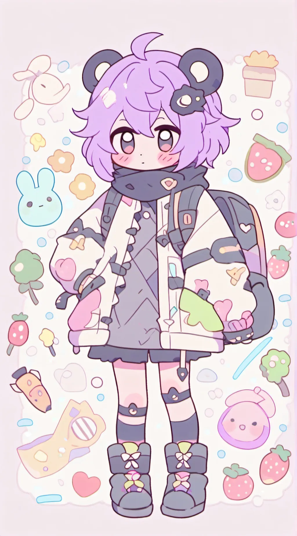 ai character: jj kid  background