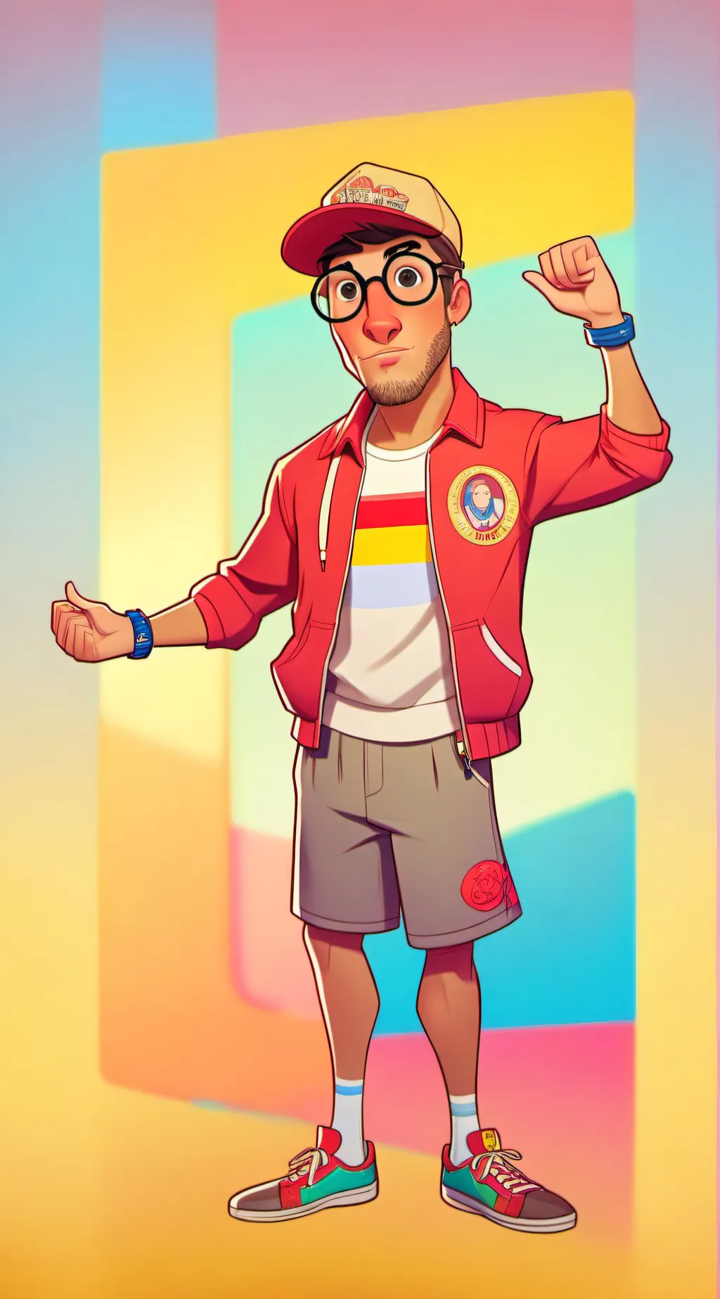 ai character: Arthur  background