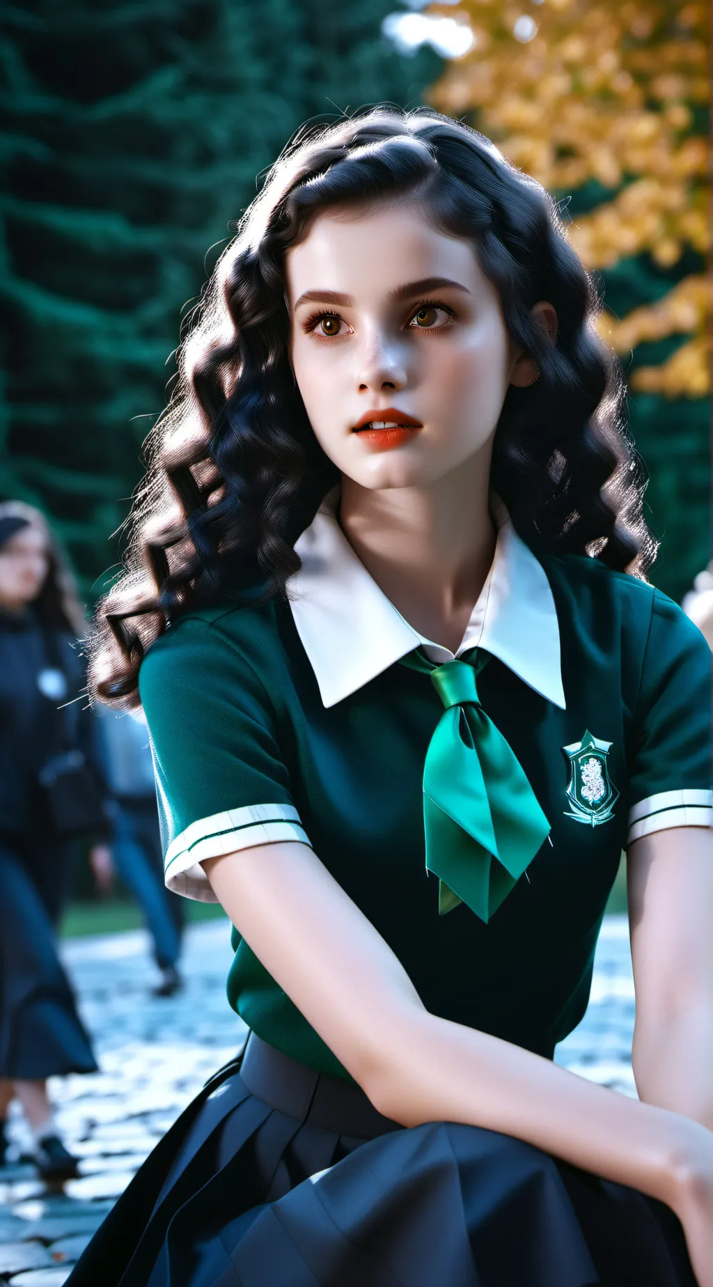 ai character: Bellatrix Black background