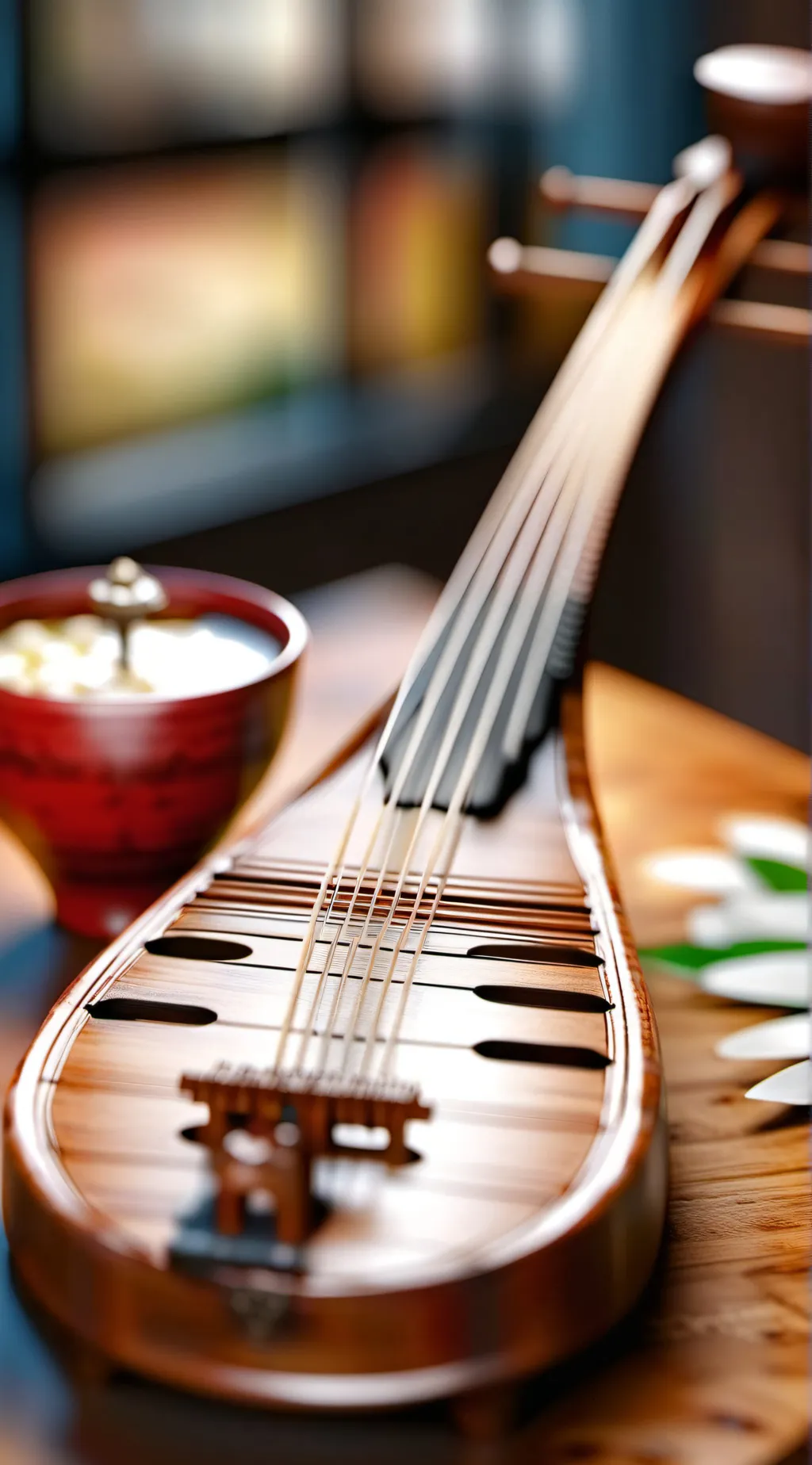 ai character: Shamisen background