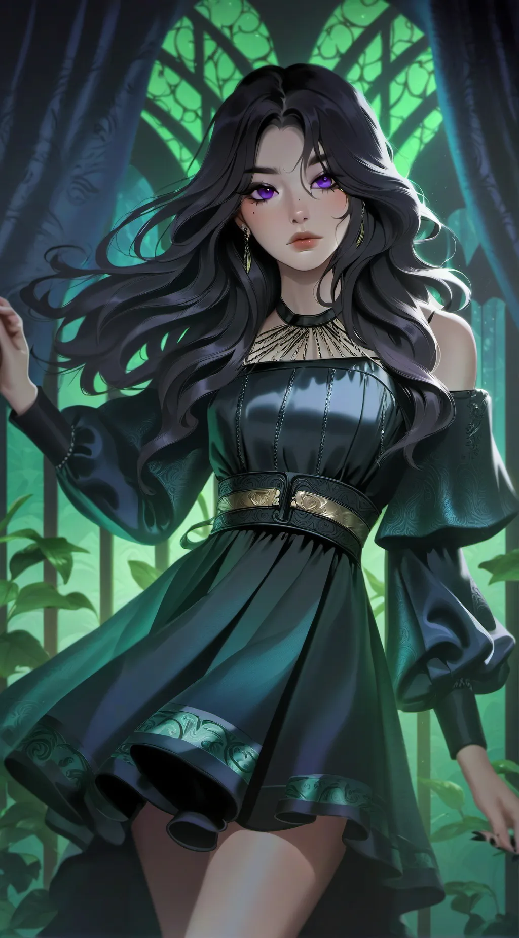 ai character: Moon background