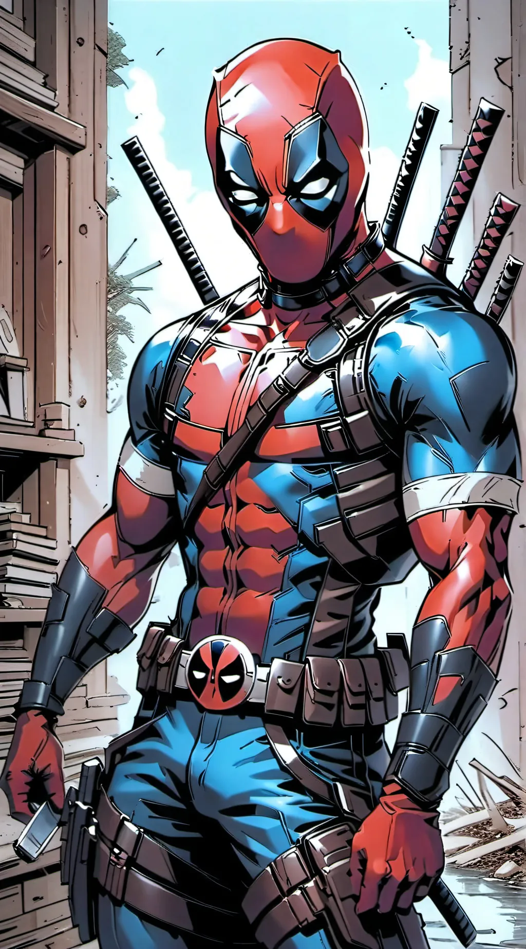 ai character: Deadpool background