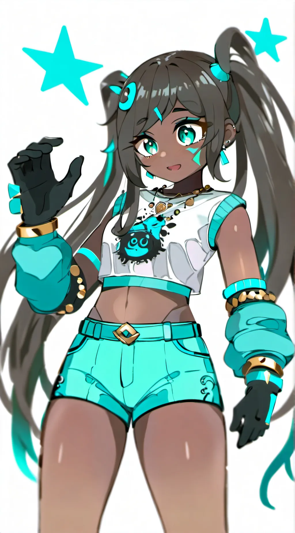 ai character: blue mind (sum) background