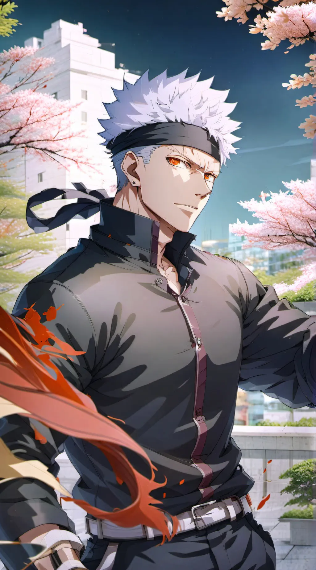 ai character: satoru gojo background