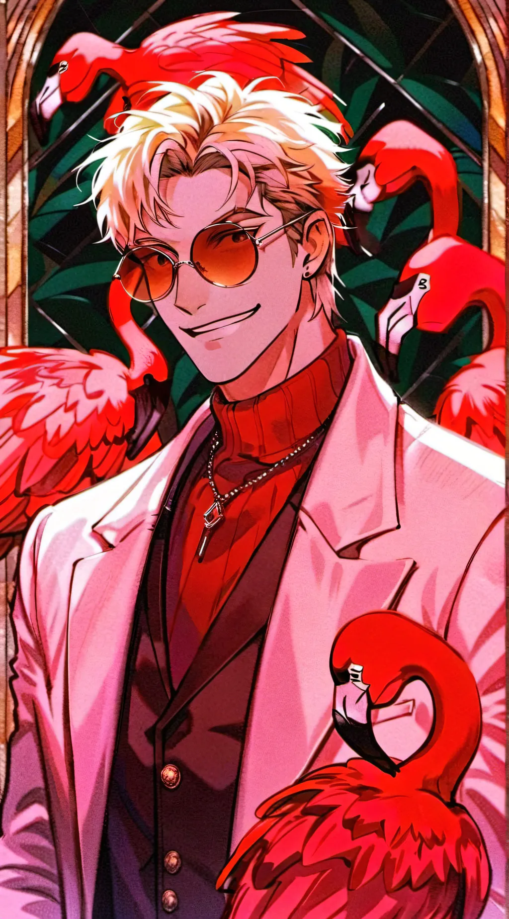 ai character: doflamingo  background